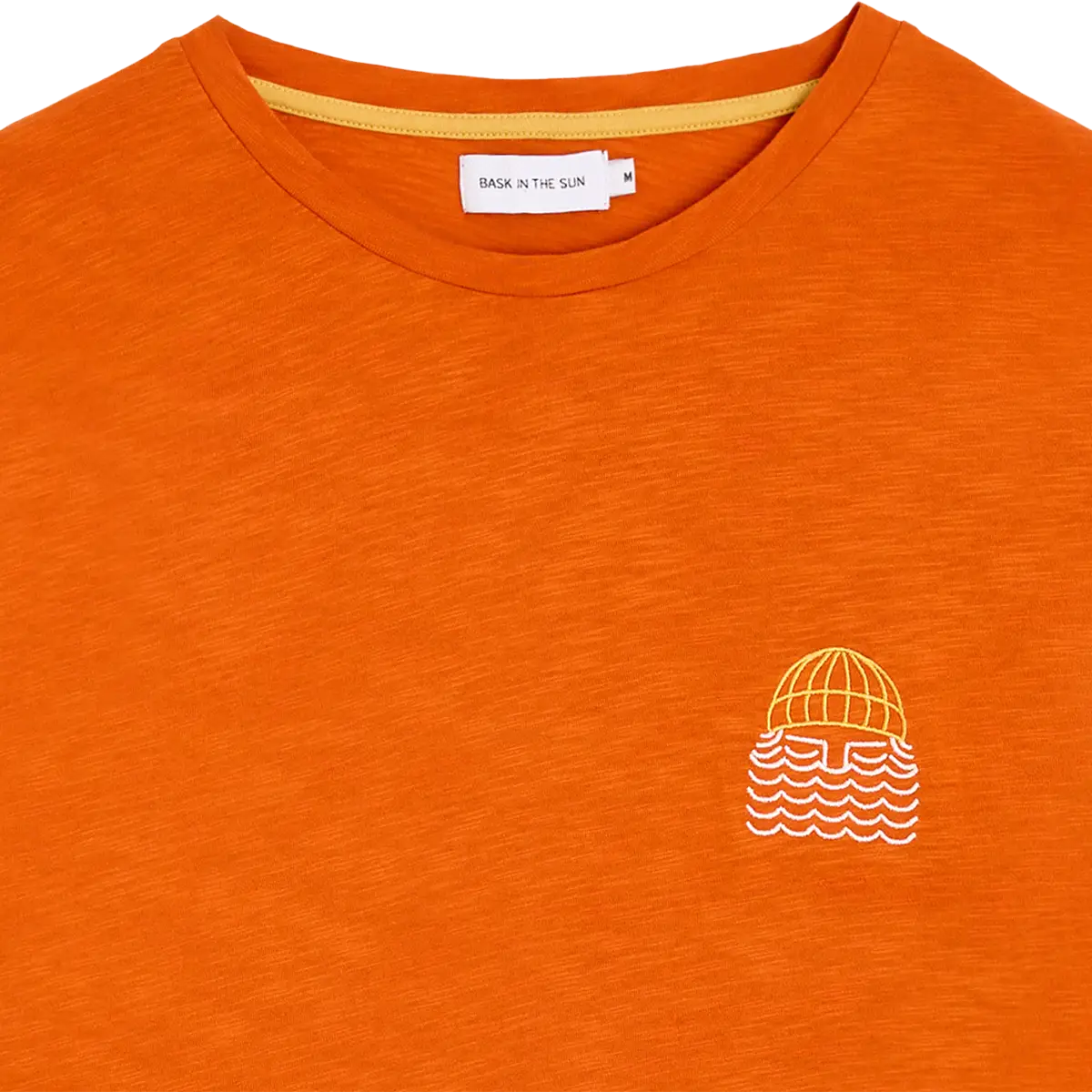 T-shirt en coton bio | orange "Mini to the sea - fire"