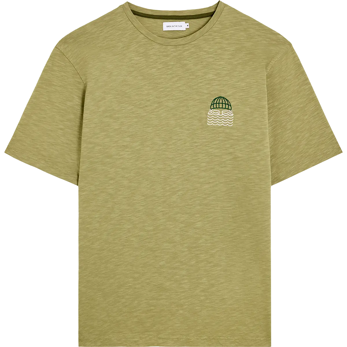 T-shirt en coton bio | vert "Mini to the sea - lichen"
