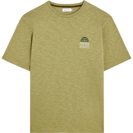 T-shirt en coton bio | vert "Mini to the sea - lichen"
