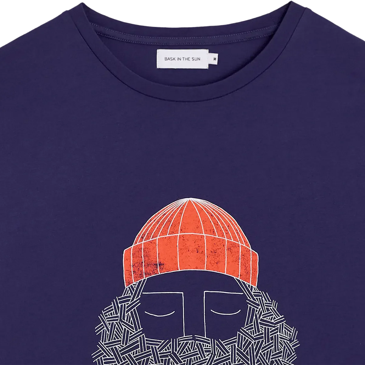T-shirt en coton bio | marine "Smoking pipe - indigo"