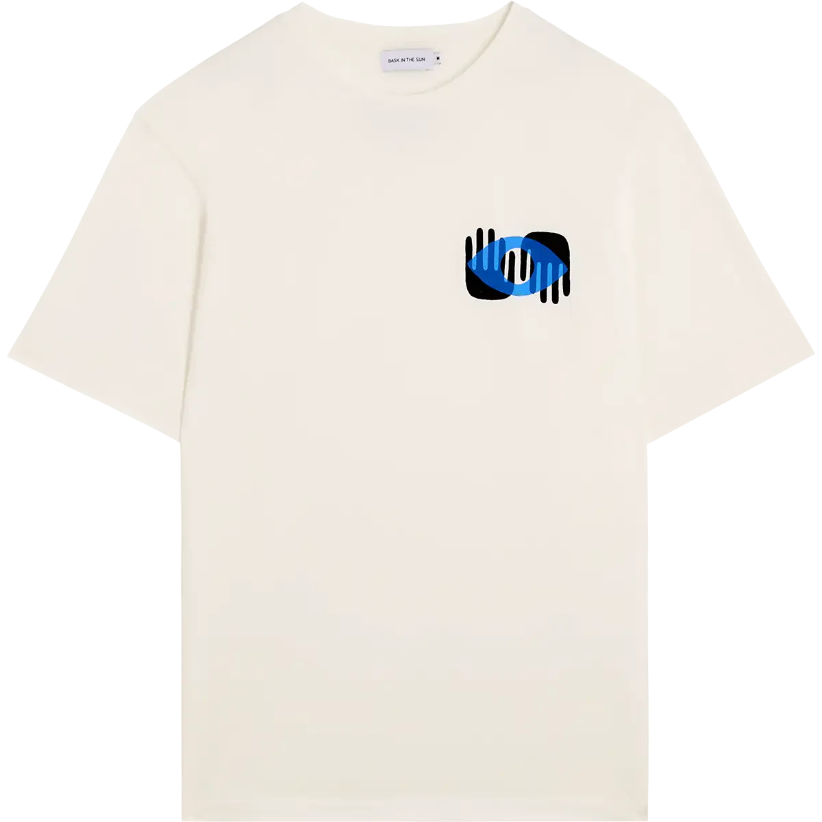 T-shirt en coton bio | blanc "Eye - natural"