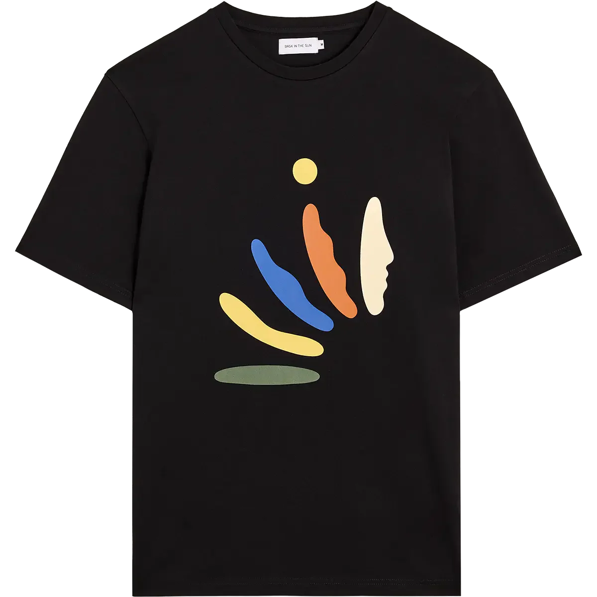 T-shirt en coton bio | noir "Reincarnation - black"