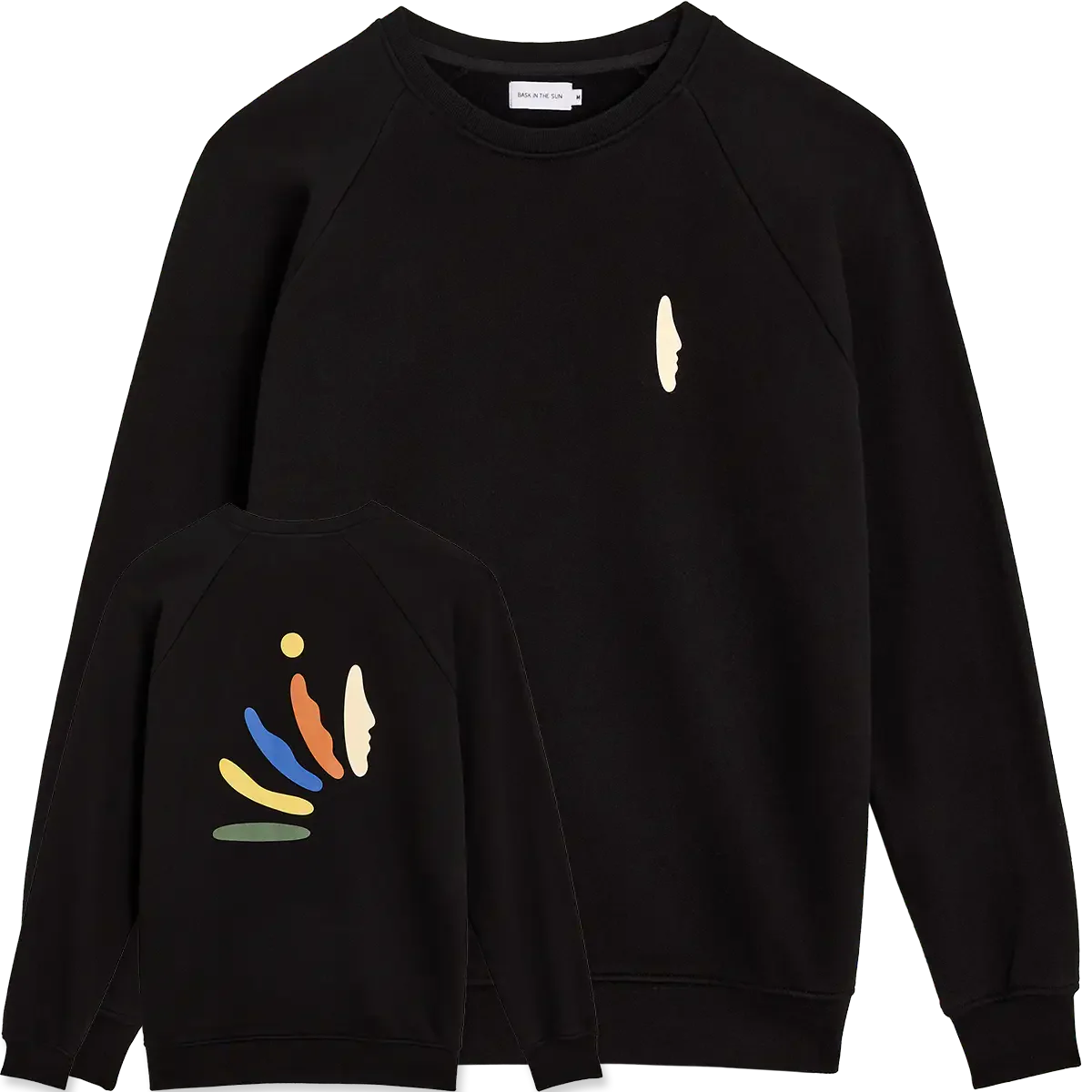 Pull en coton bio | noir "Reincarnation - black"
