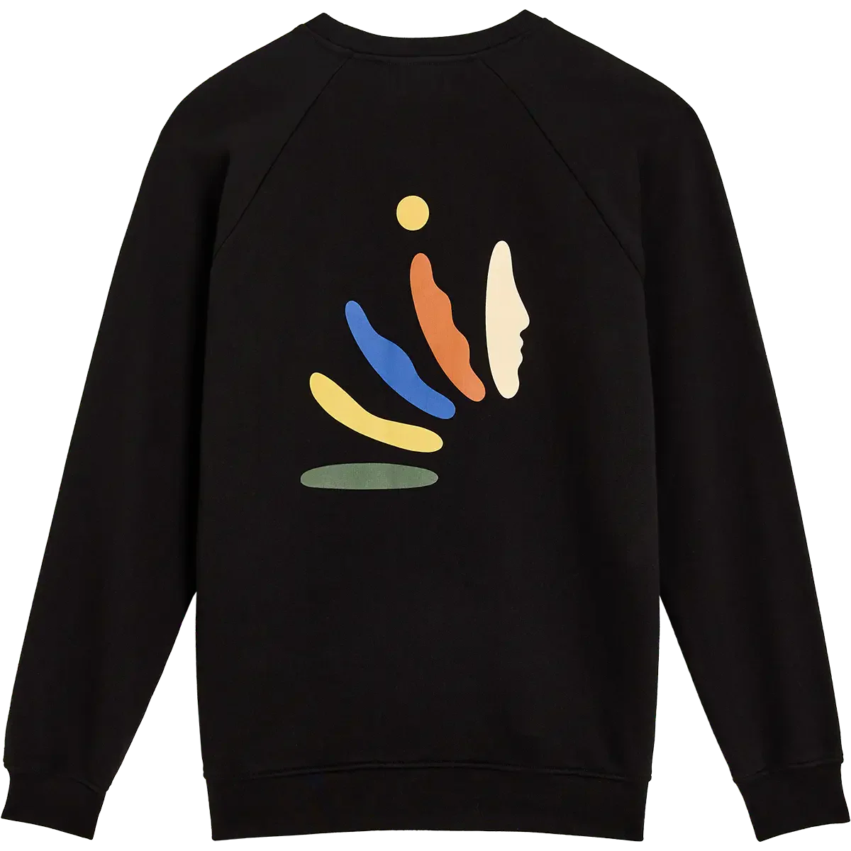 Pull en coton bio | noir "Reincarnation - black"