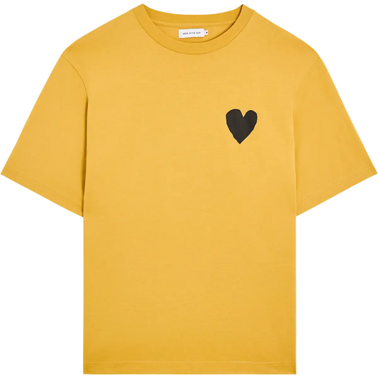 T-shirt en coton bio | jaune "Jungle bird - sun"
