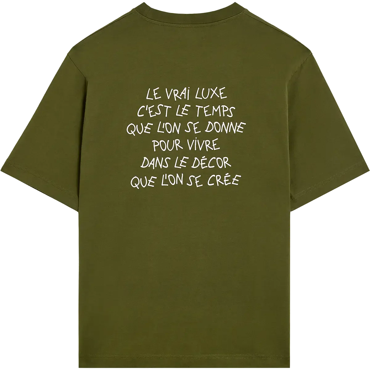 T-shirt en coton bio | vert "Luxe - olive"
