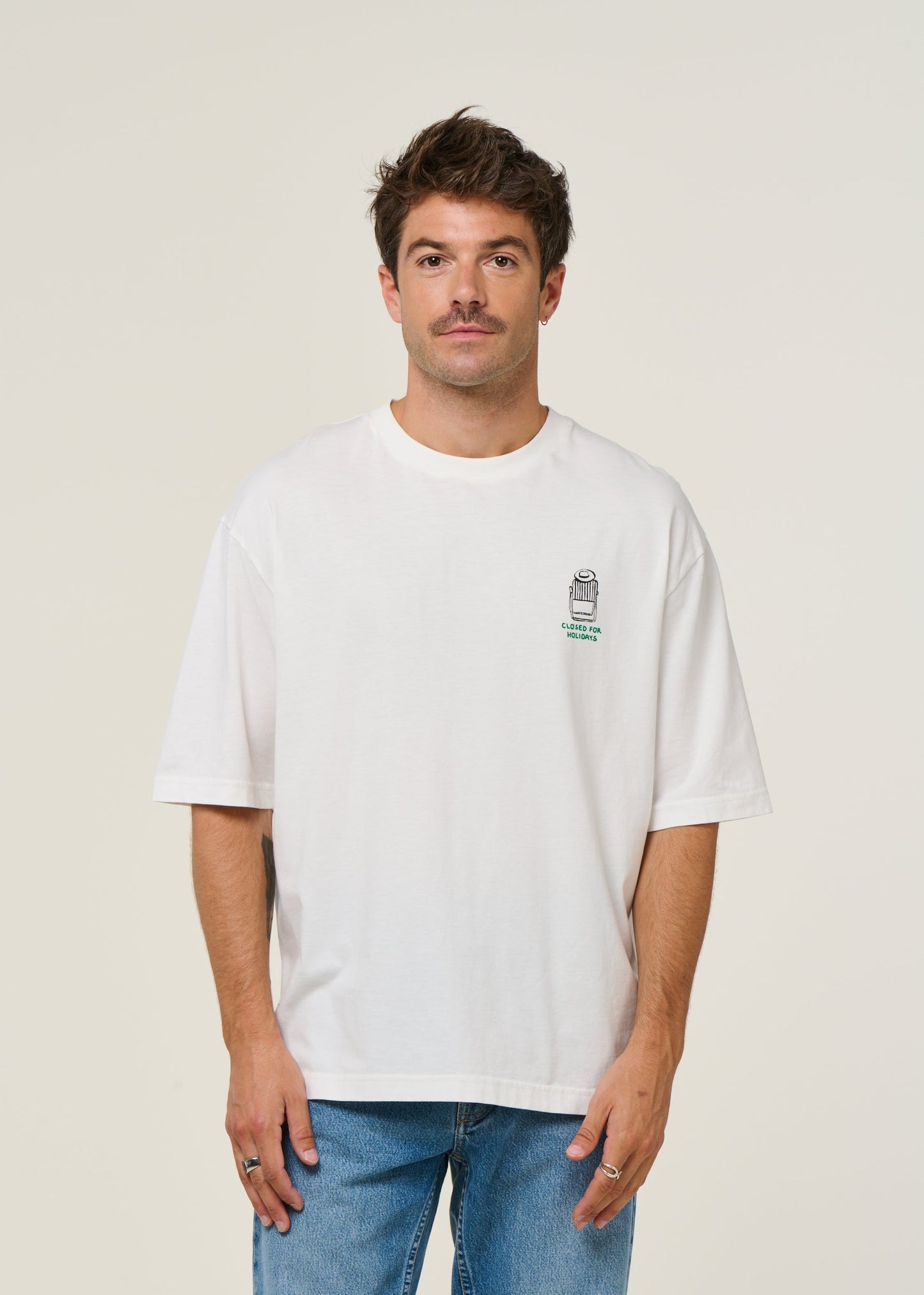 T-shirt en coton bio | blanc "closed - natural"