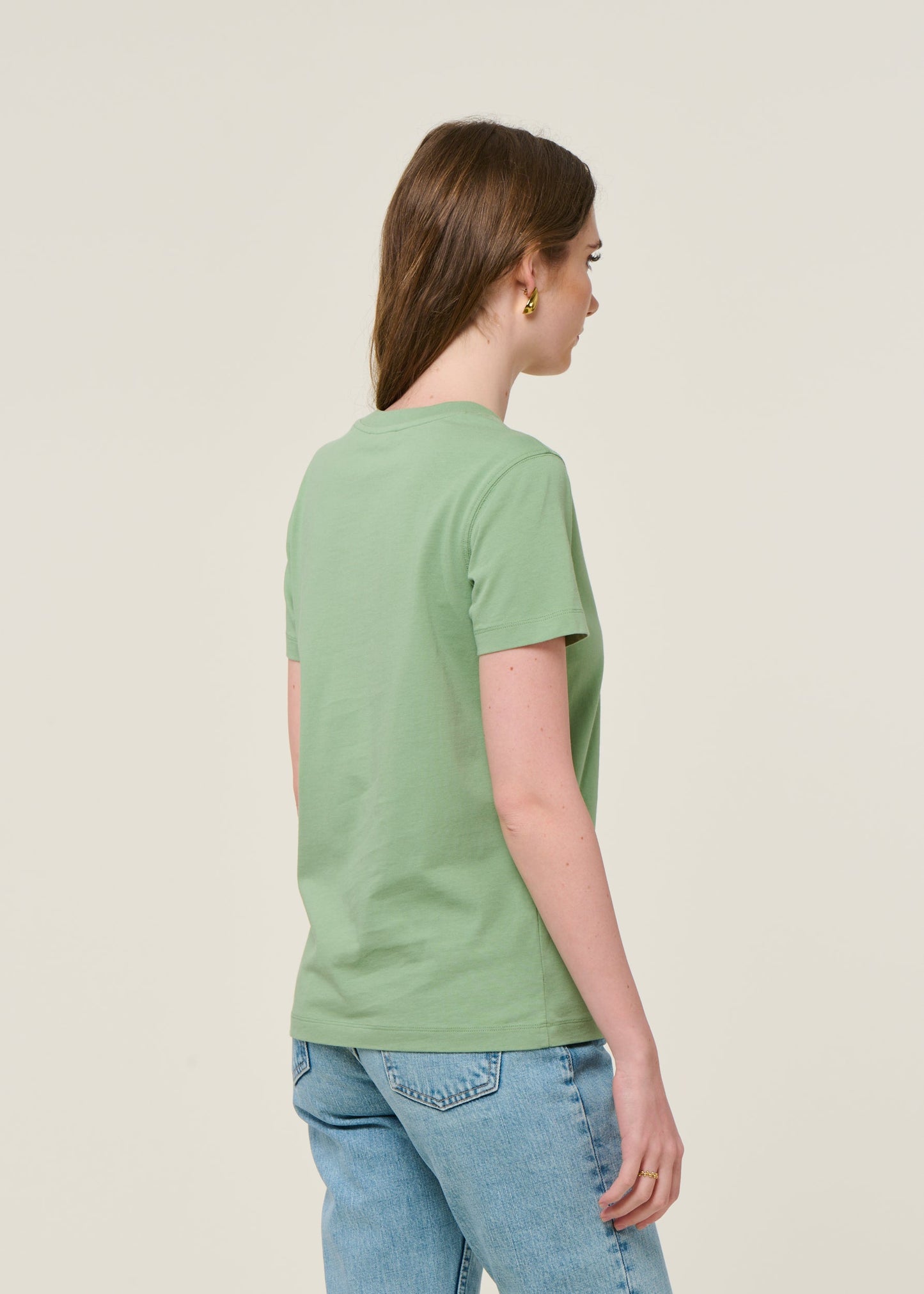T-shirt en coton bio | vert sauge