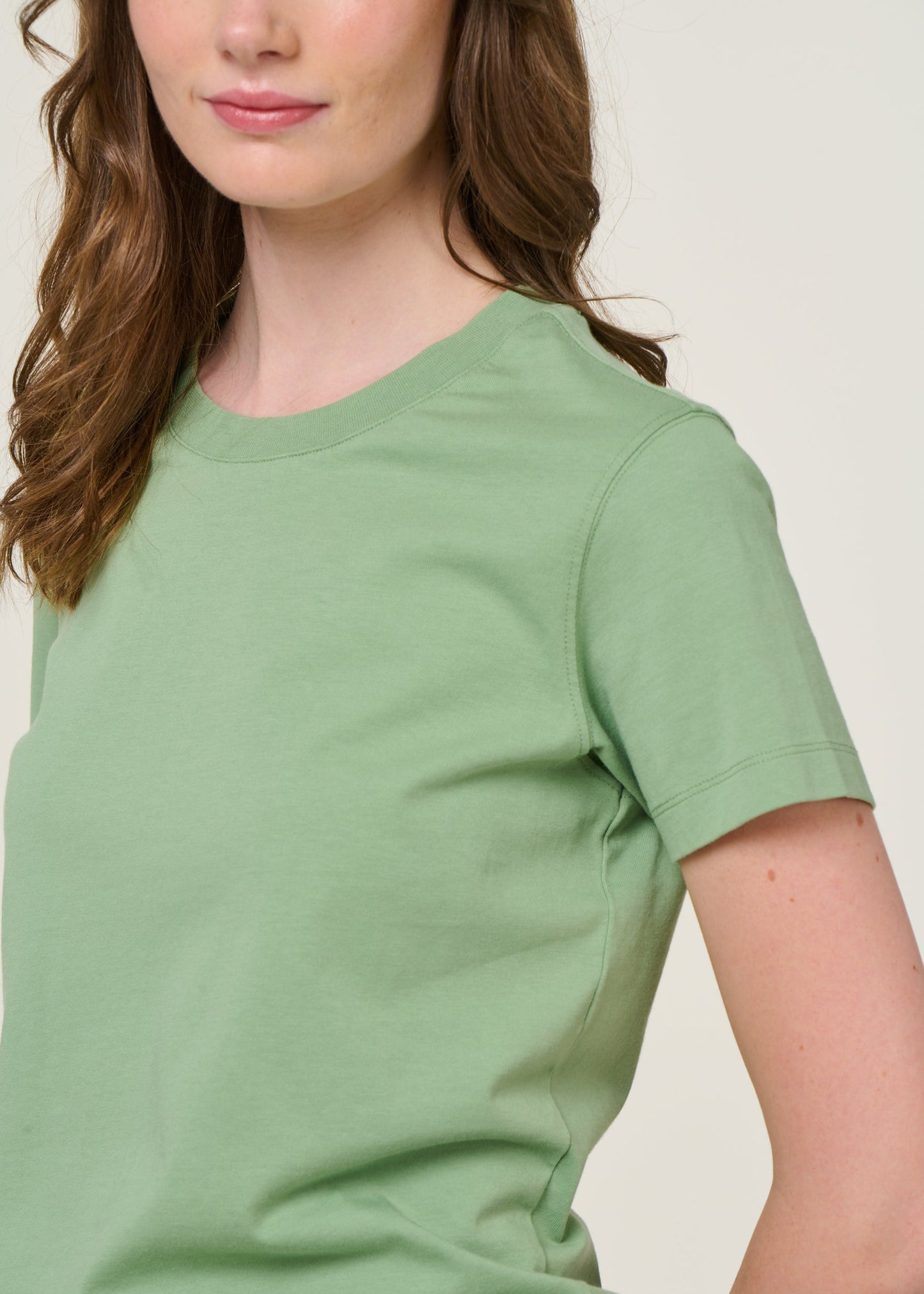 T-shirt en coton bio | vert sauge