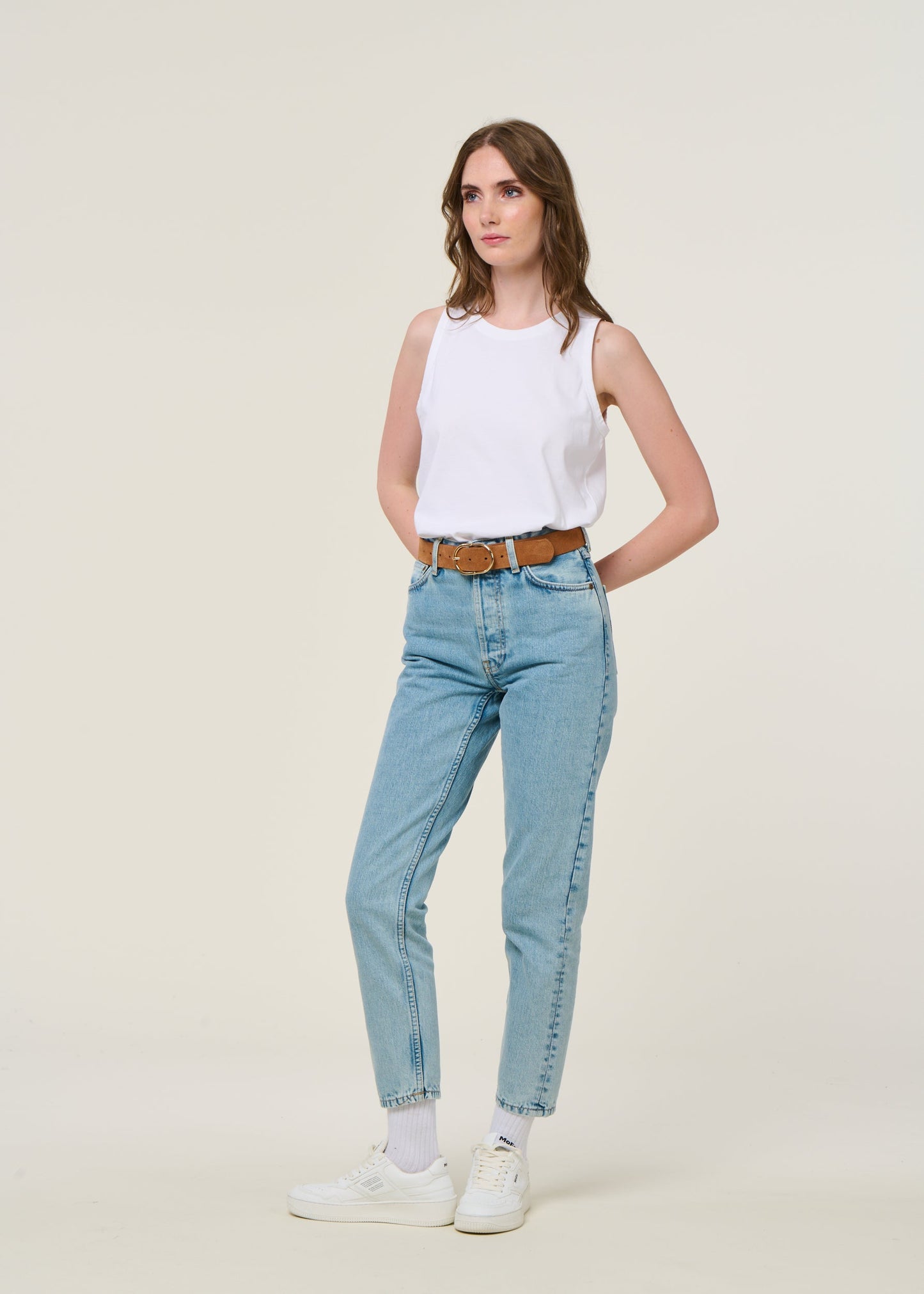 Débardeur en coton bio | blanc