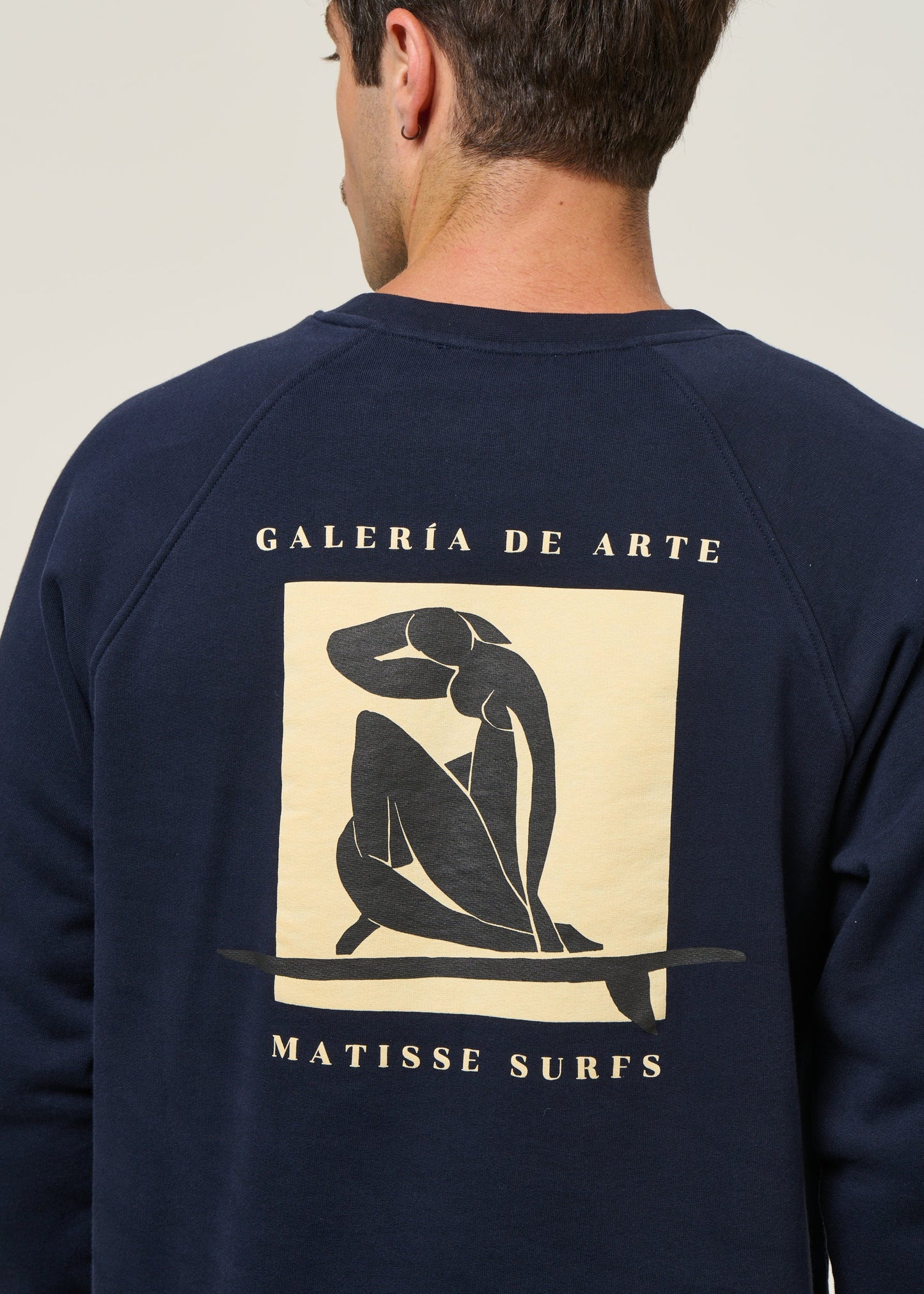 Sweat en coton bio | bleu "matisse - navy"