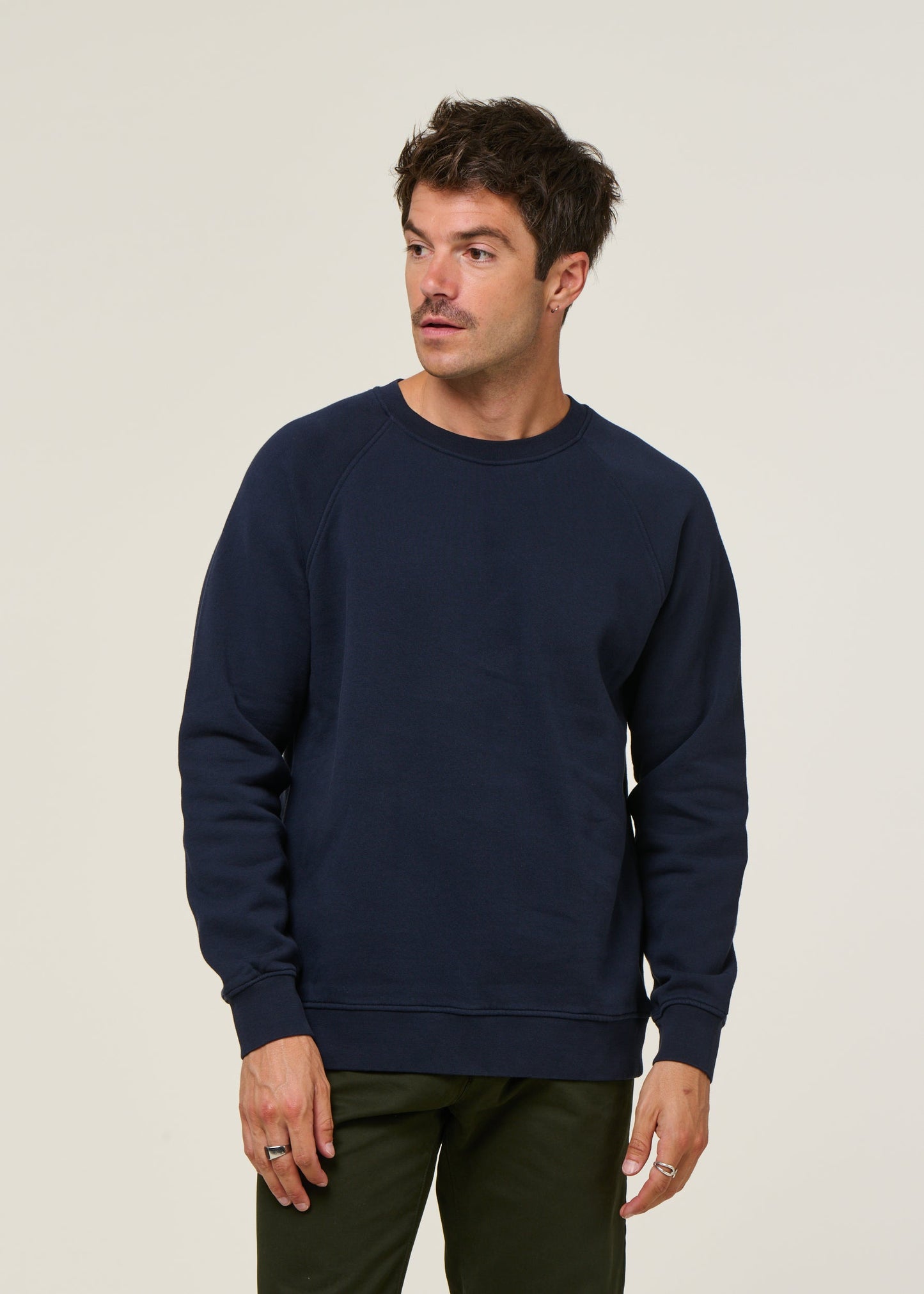 Sweat en coton bio | bleu "matisse - navy"