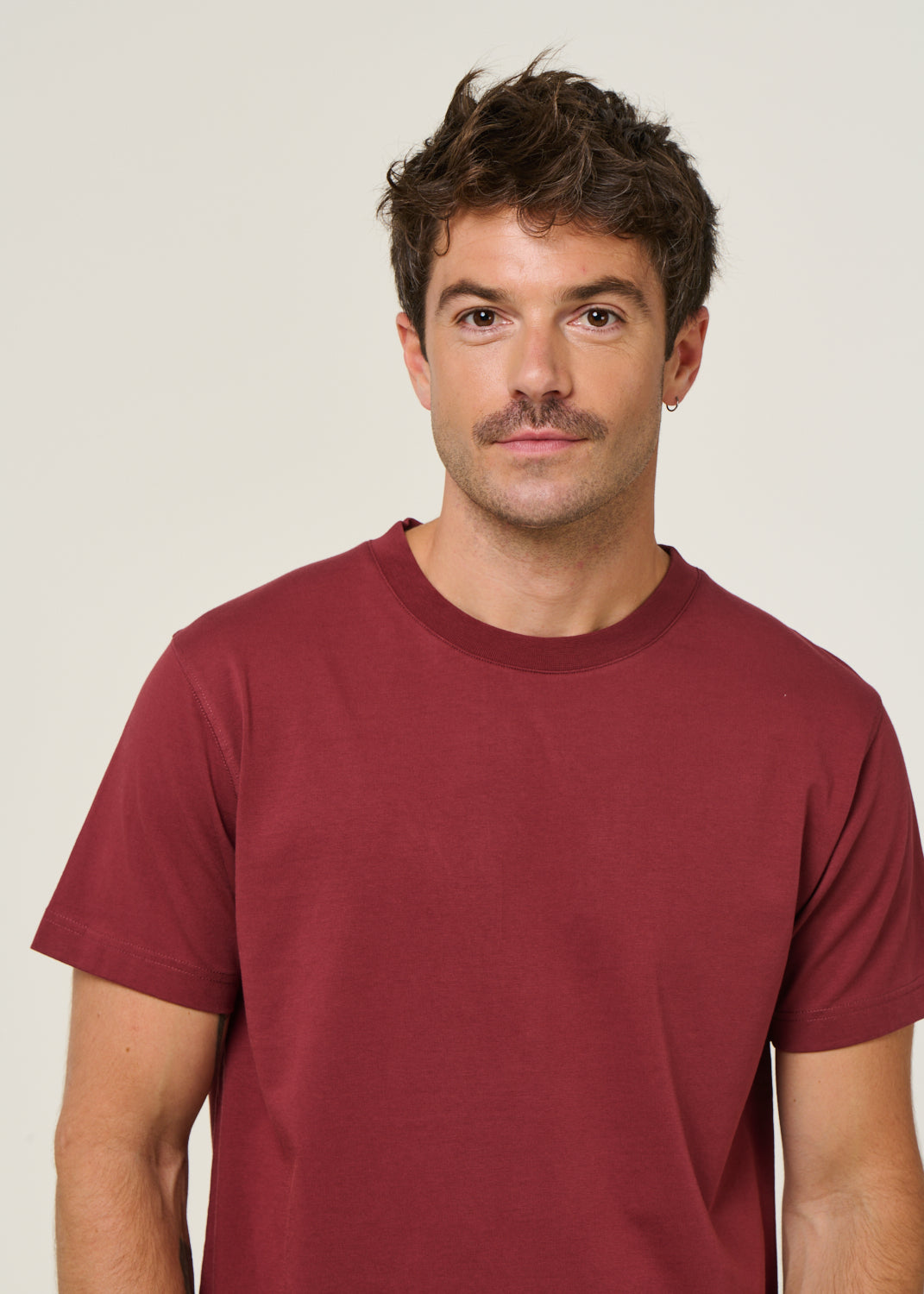 T-shirt en coton bio | bordeaux
