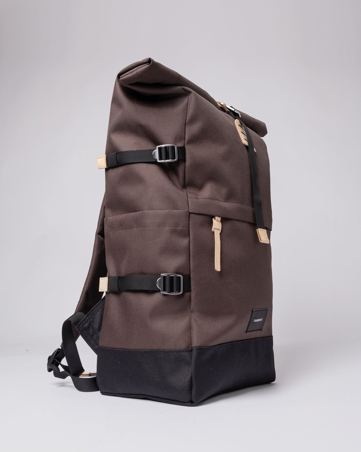 Sac à dos en matière recyclée | marron "bernt brown"