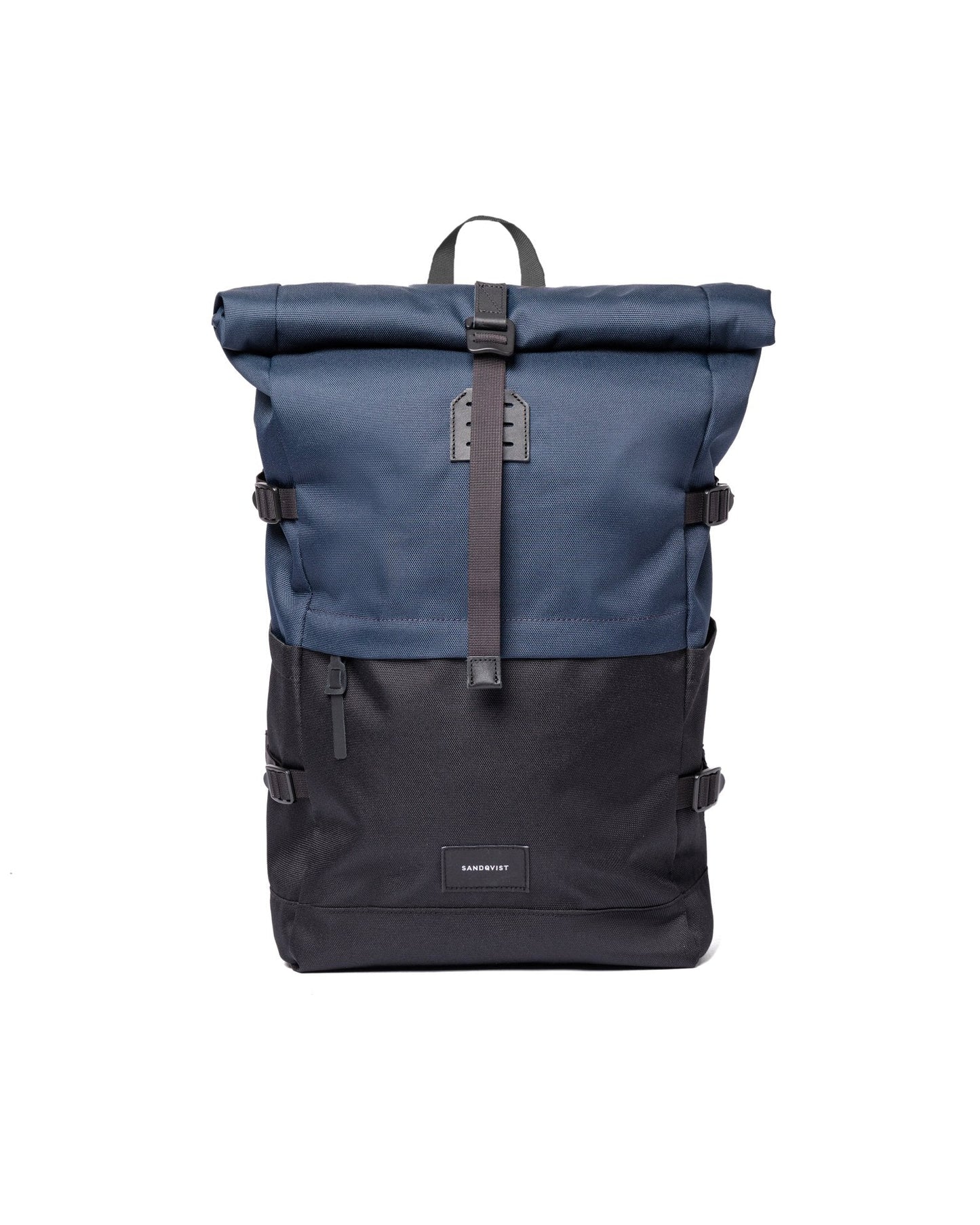 Sac à dos en matière recyclée | marine "bernt multi black/navy"