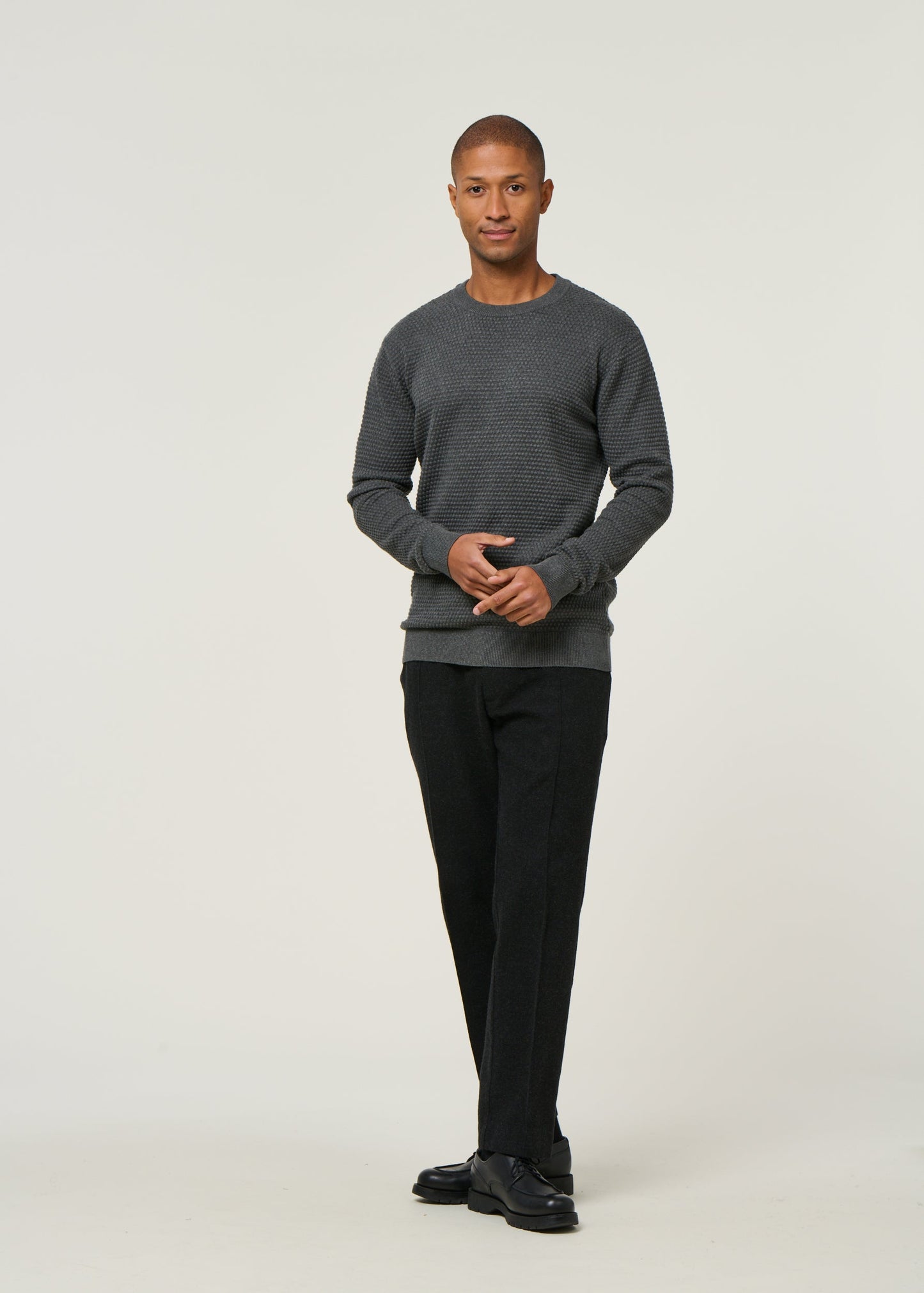 pull en coton bio | Gris "vagn Dark Grey Melange"