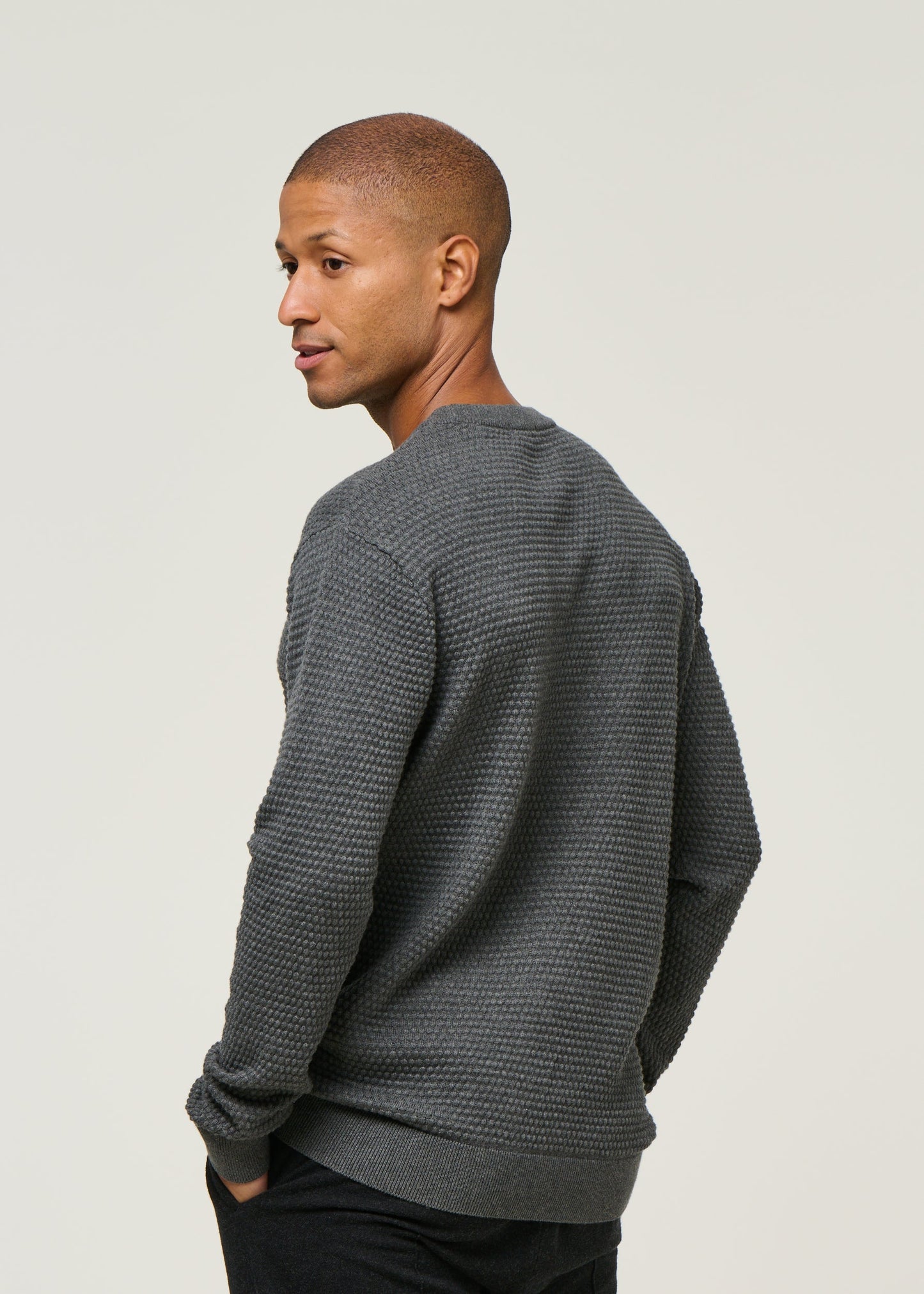 pull en coton bio | Gris "vagn Dark Grey Melange"