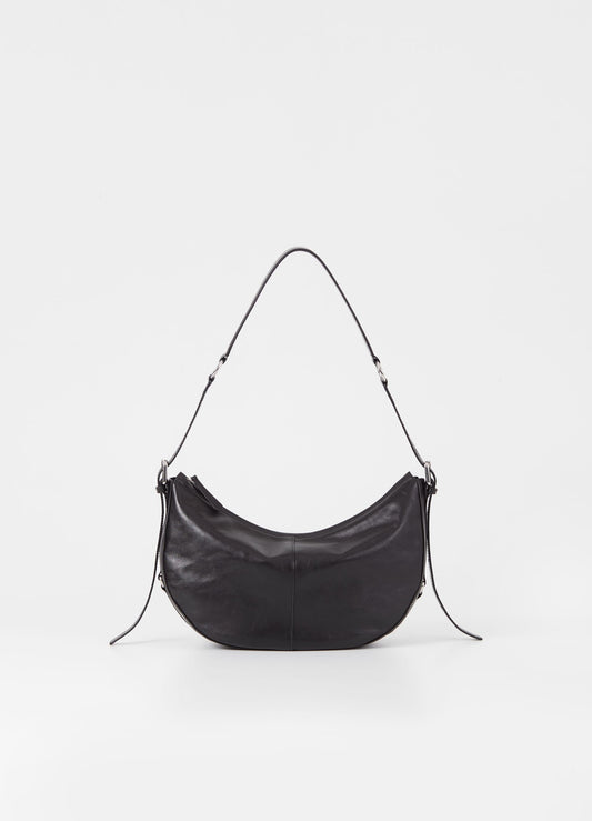 Sac à main en cuir certifié | noir "itami"