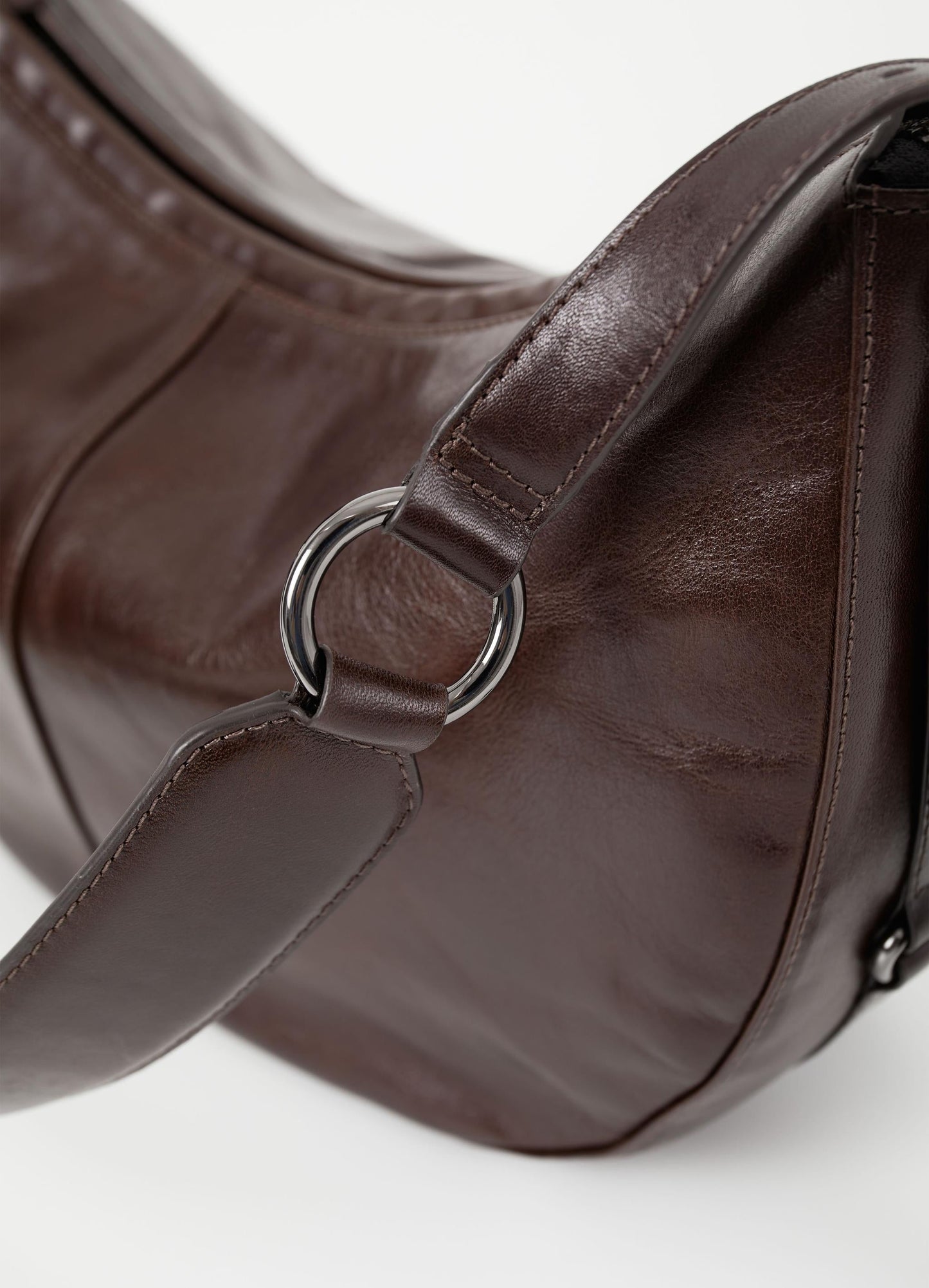 Sac à main en cuir certifié | marron "itami""