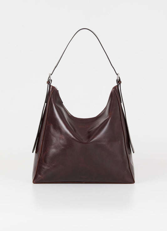 Sac cabas en cuir certifié | marron "hilo"