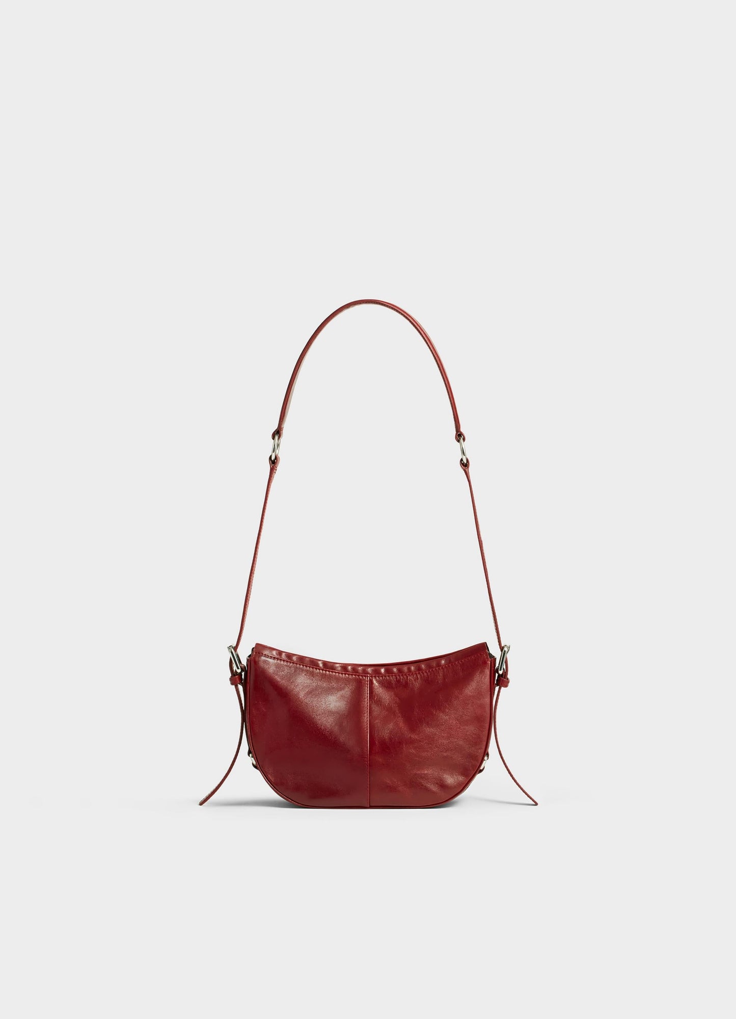 Sac à main en cuir certifié | rouge "minoh"