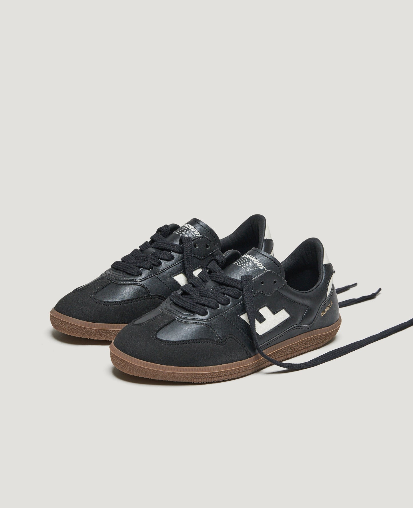 Baskets vegan | noir "burela slim black"