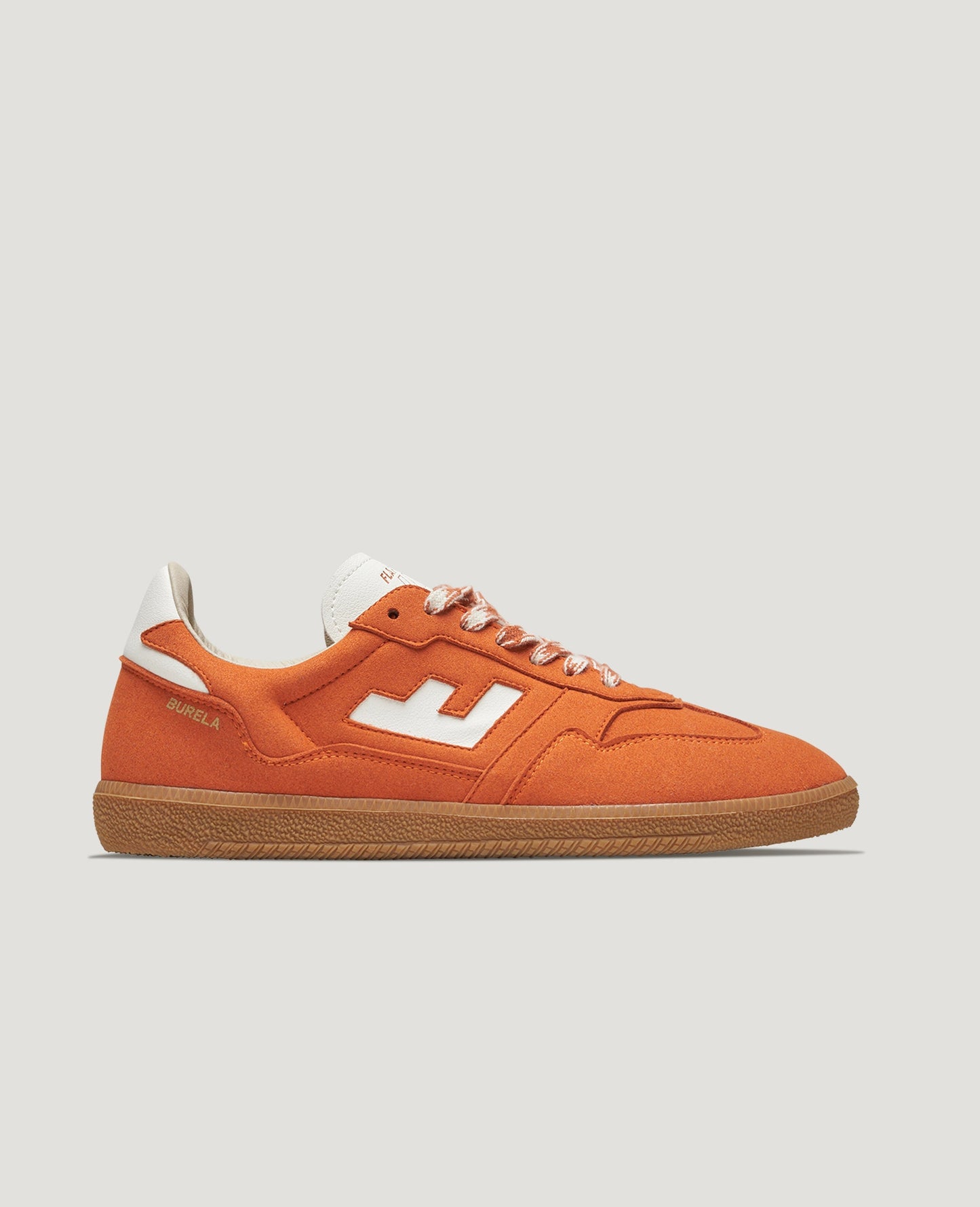 Baskets vegan | noir "burela slim tangerine"