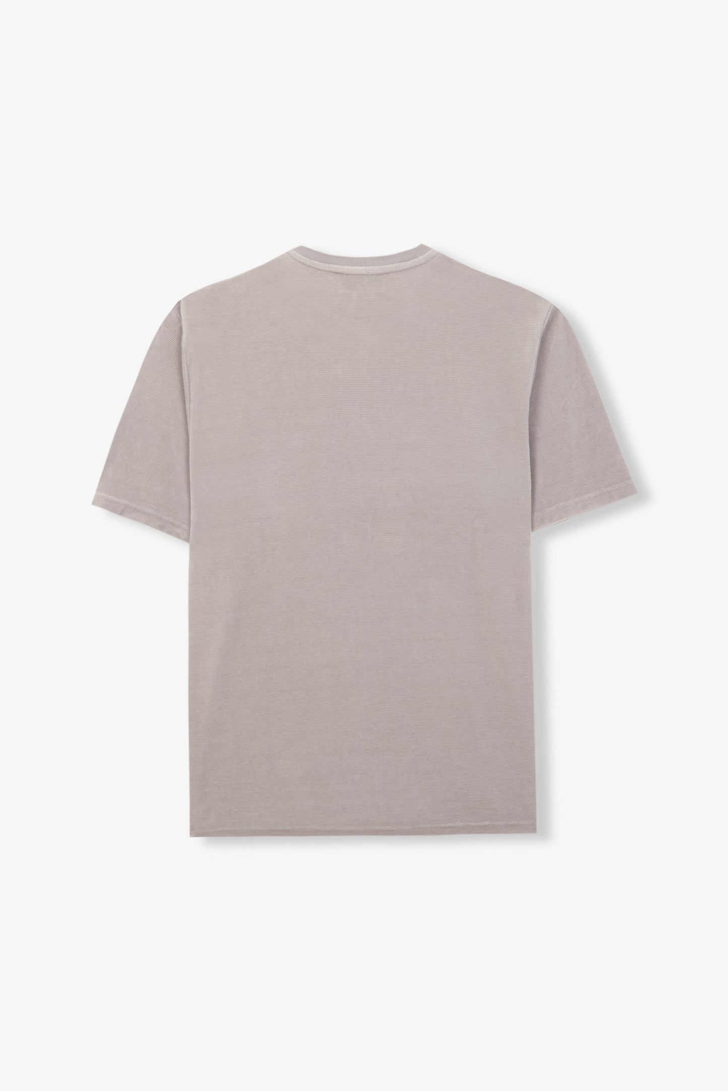 T-shirt ample velours en coton bio | gris clair "basic t-shirt velour - fog"