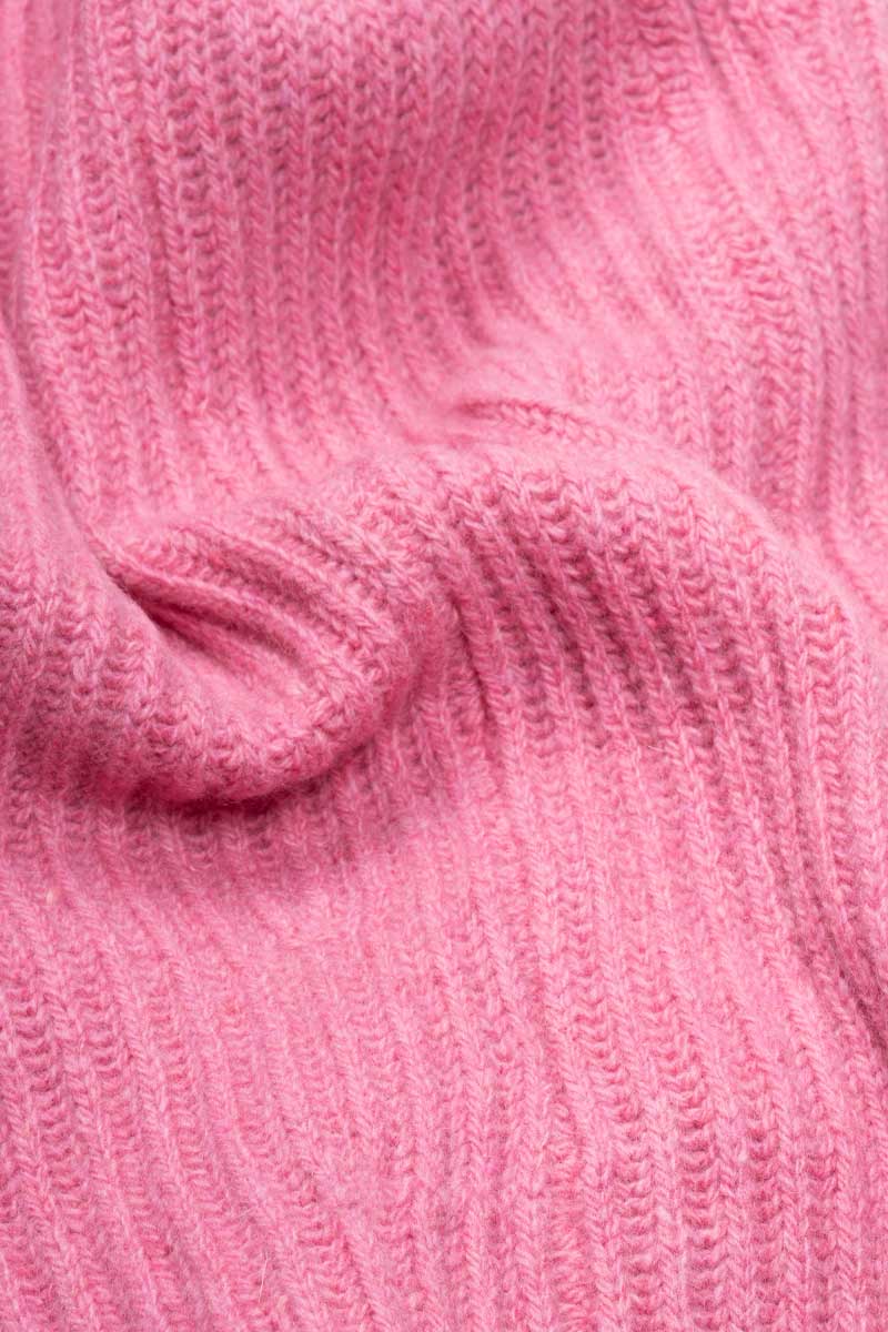 Cagoule en cachemire recyclé | rose "marika - rosa confetto"