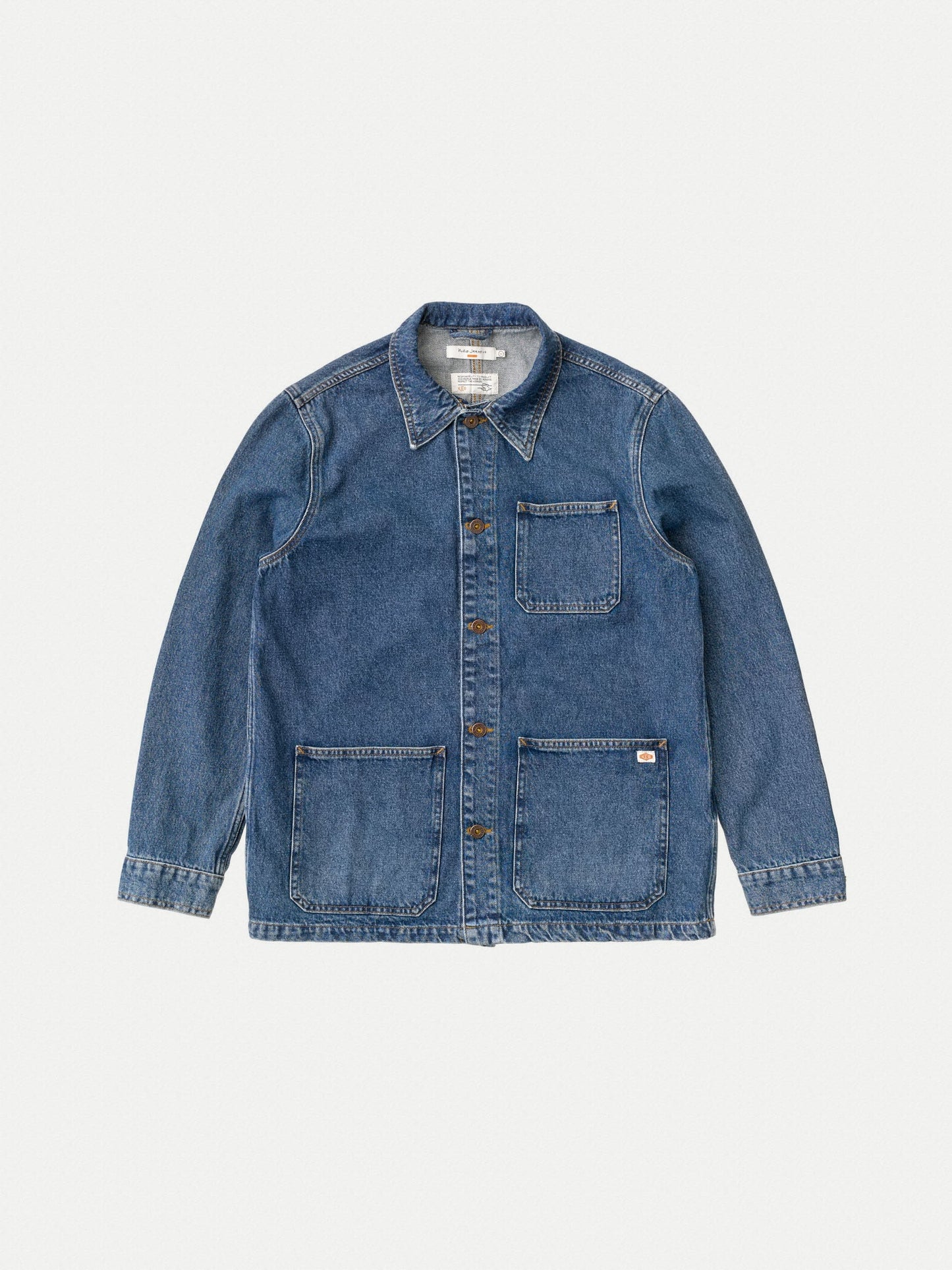 Veste en jean en coton bio et recyclé | bleu "barney 90s blue denim"