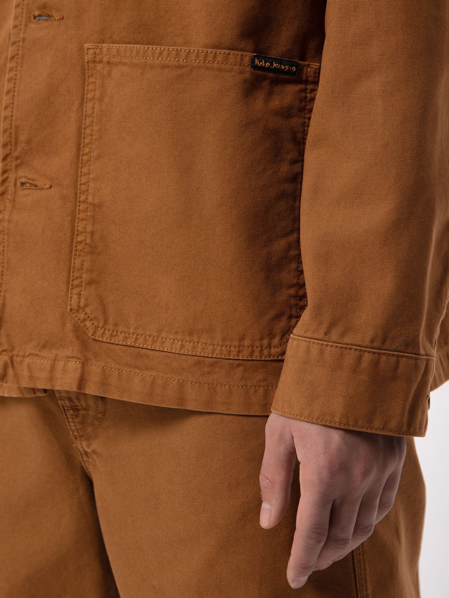 Veste workwear canva camel en coton bio - Barney Canvas
