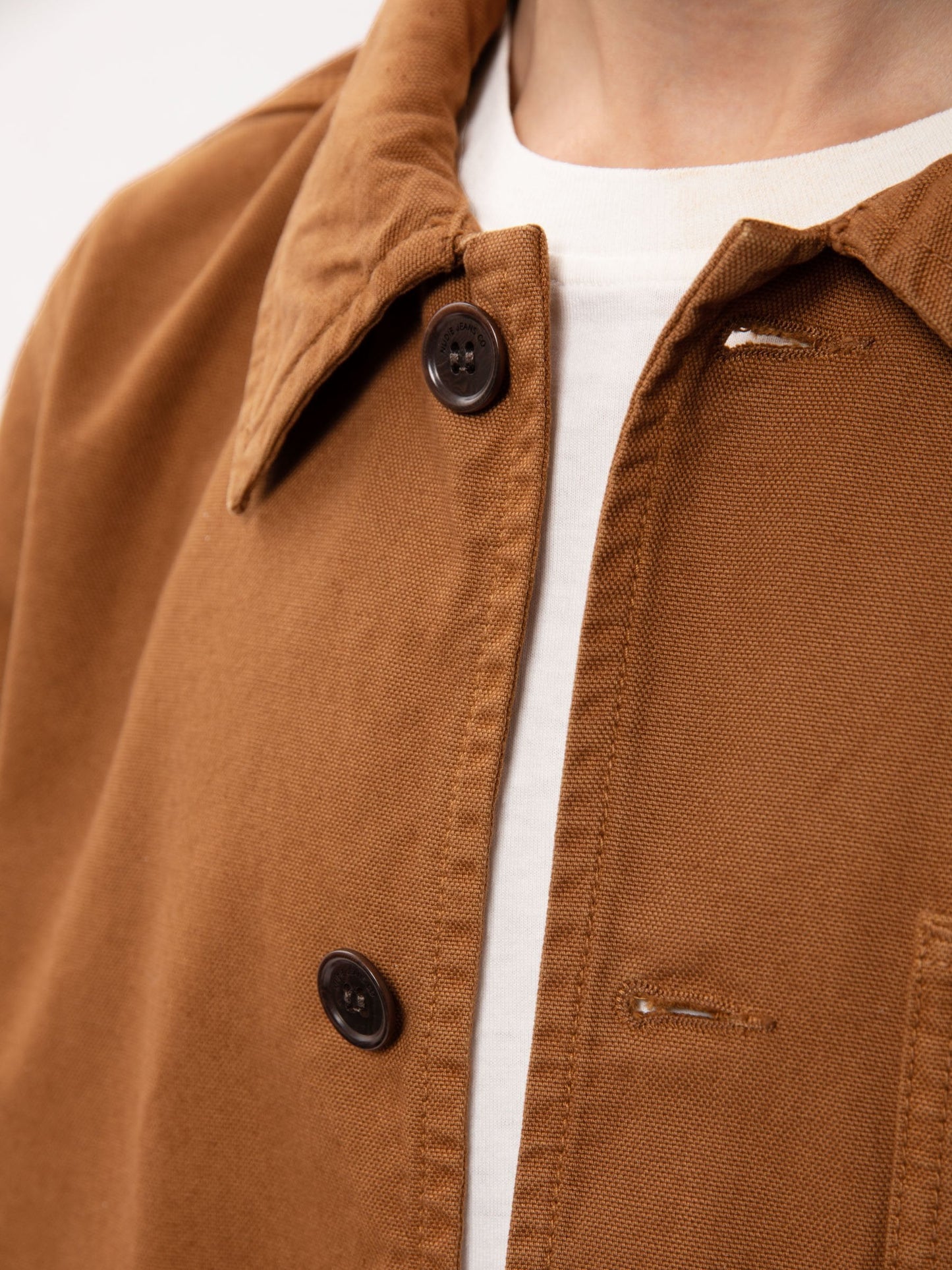 Veste workwear canva camel en coton bio - Barney Canvas