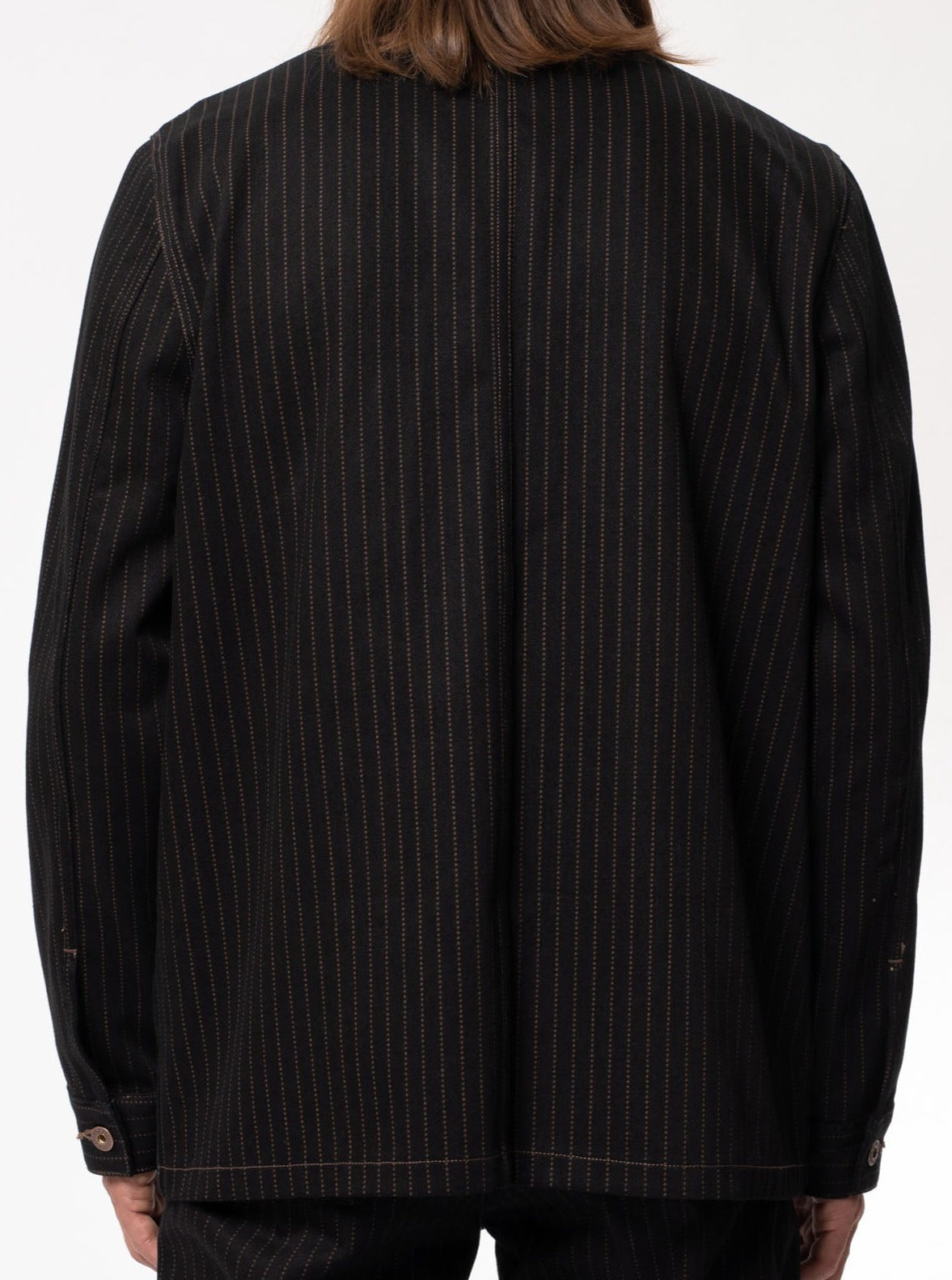 Veste de travail brut rayé en coton bio - Barney Hickory Jacket