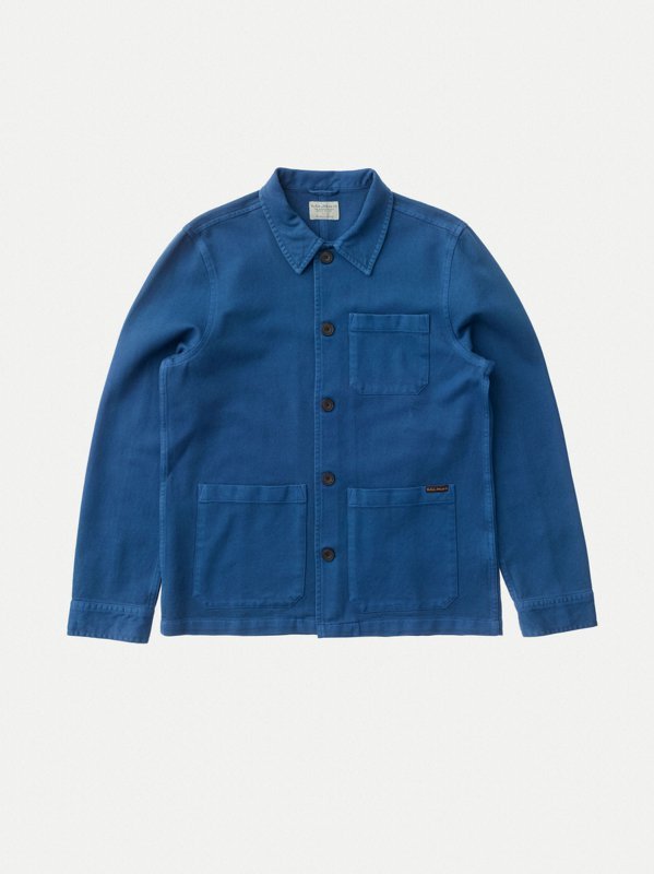 Veste de travail bleue en coton bio - Barney Worker