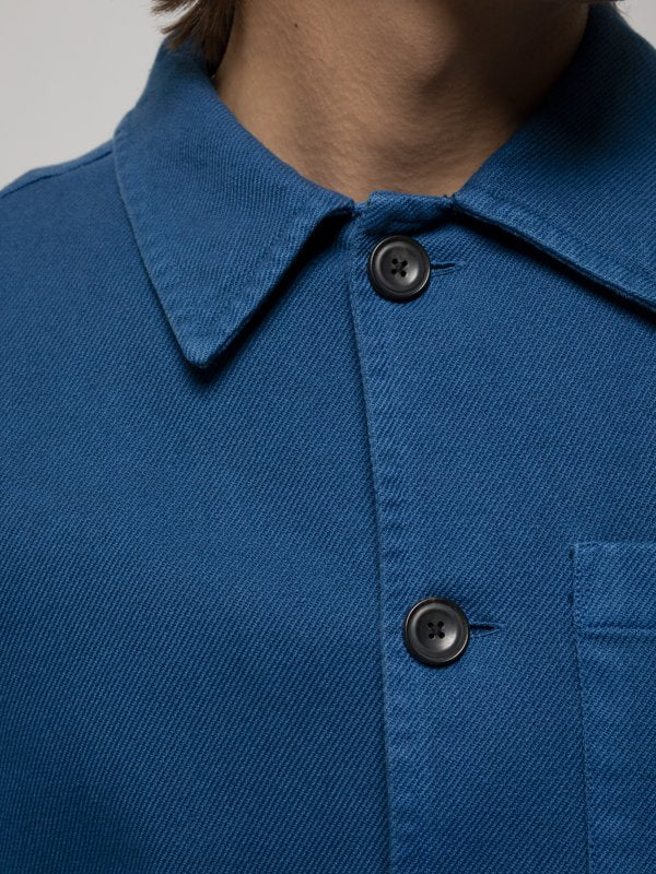 Veste de travail bleue en coton bio - Barney Worker