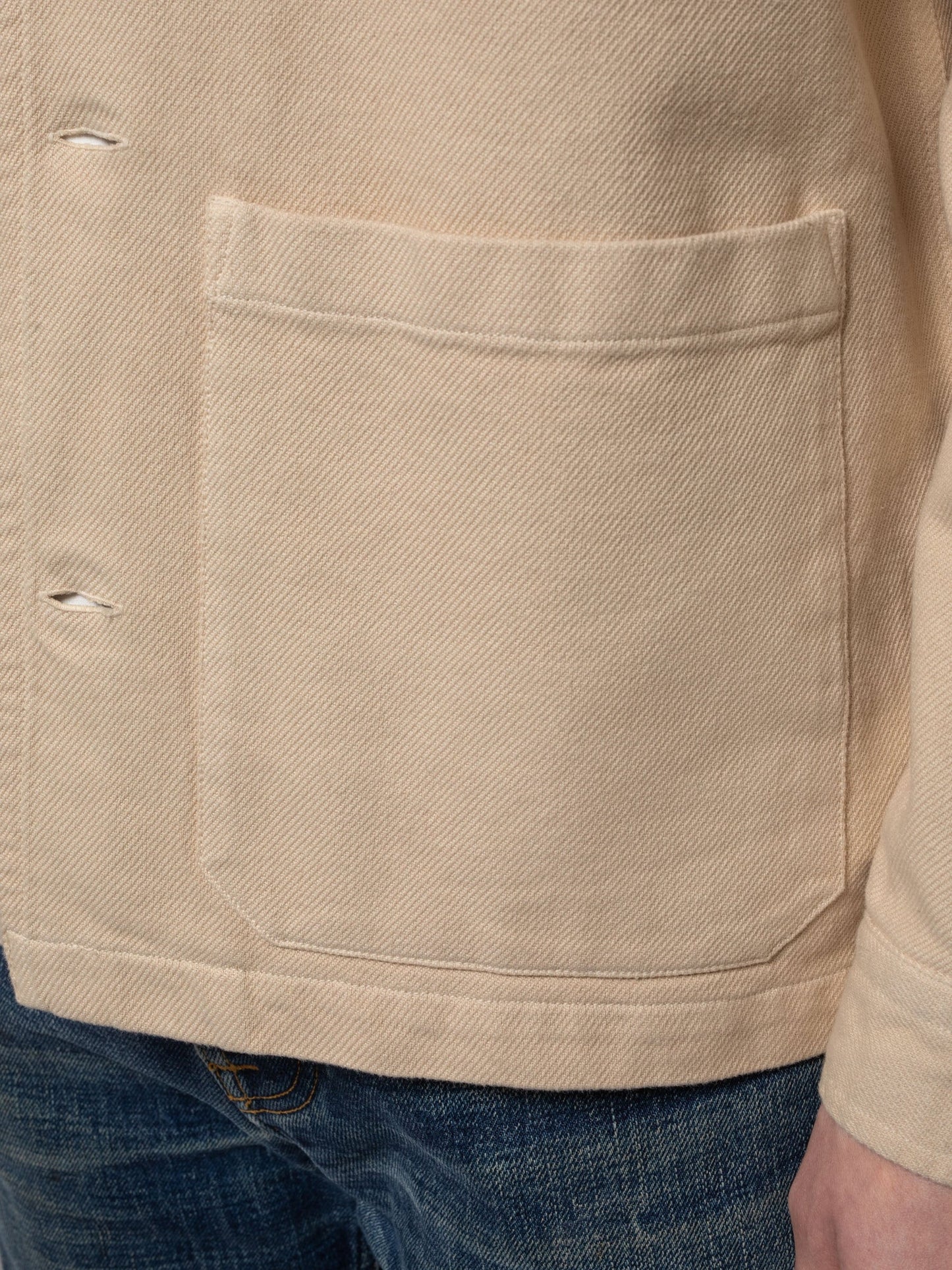Veste de travail écru en coton bio - Barney Worker jacket cream