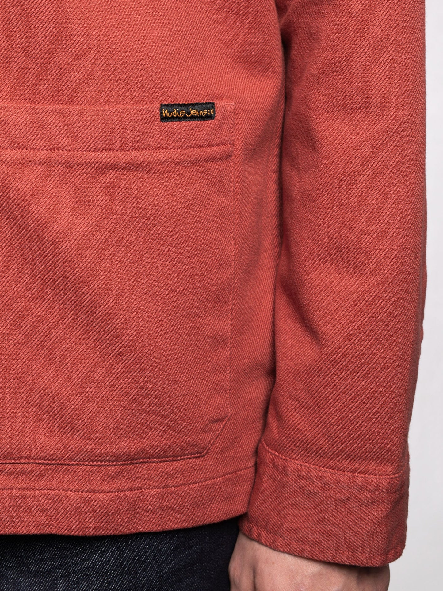 Veste de travail rouge en coton bio - Barney Worker Jacket poppy red