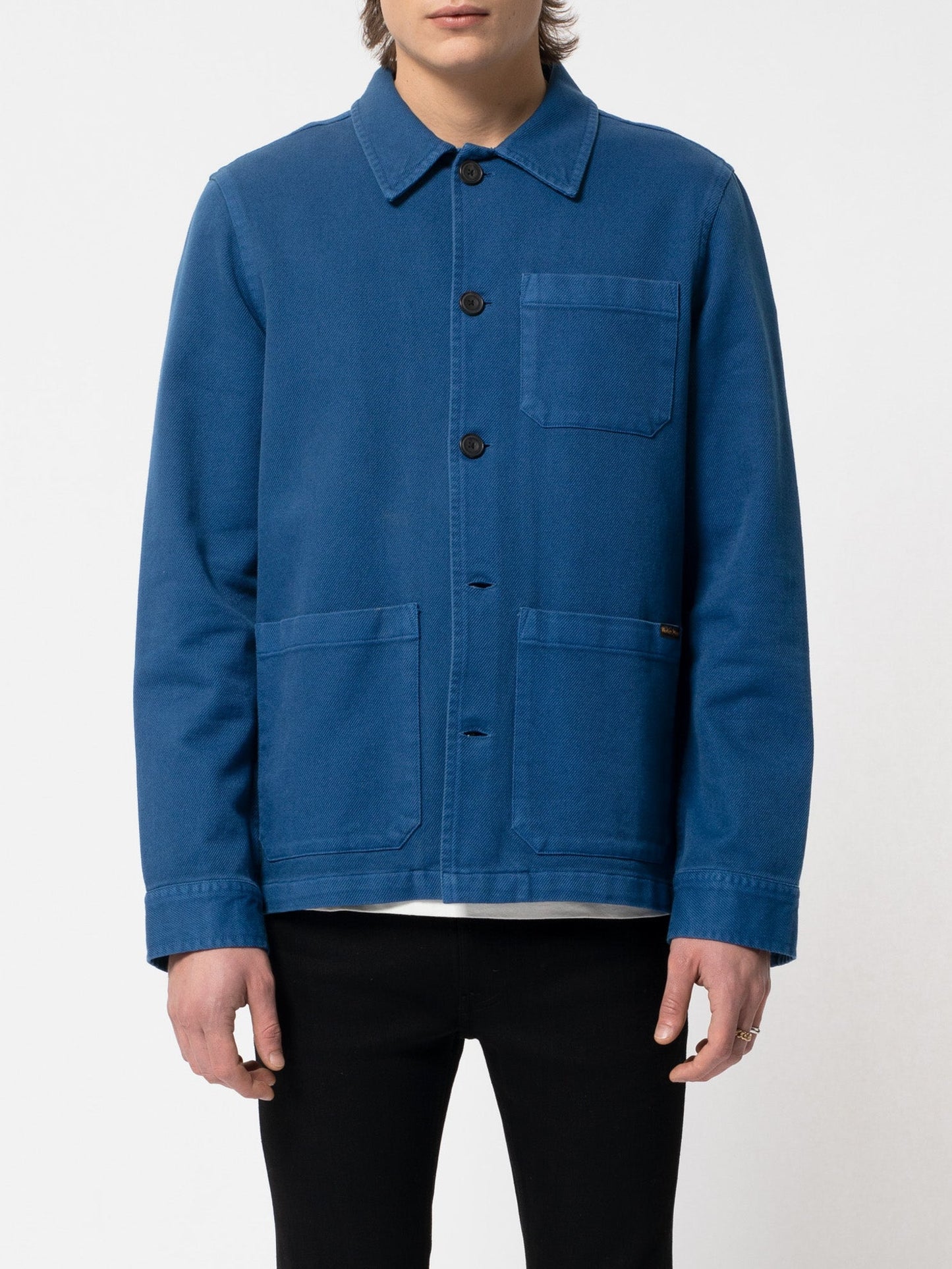 Veste de travail bleue en coton bio - Barney Worker