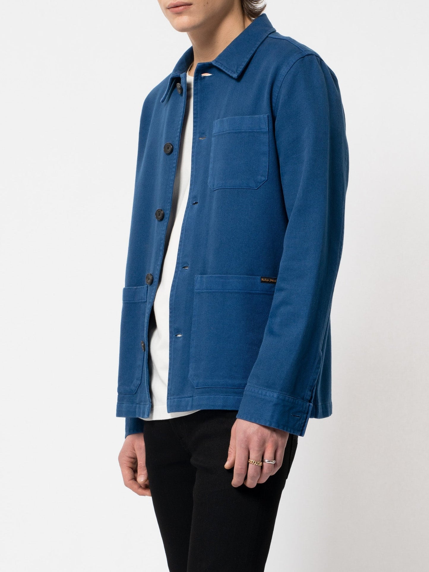 Veste de travail bleue en coton bio - Barney Worker