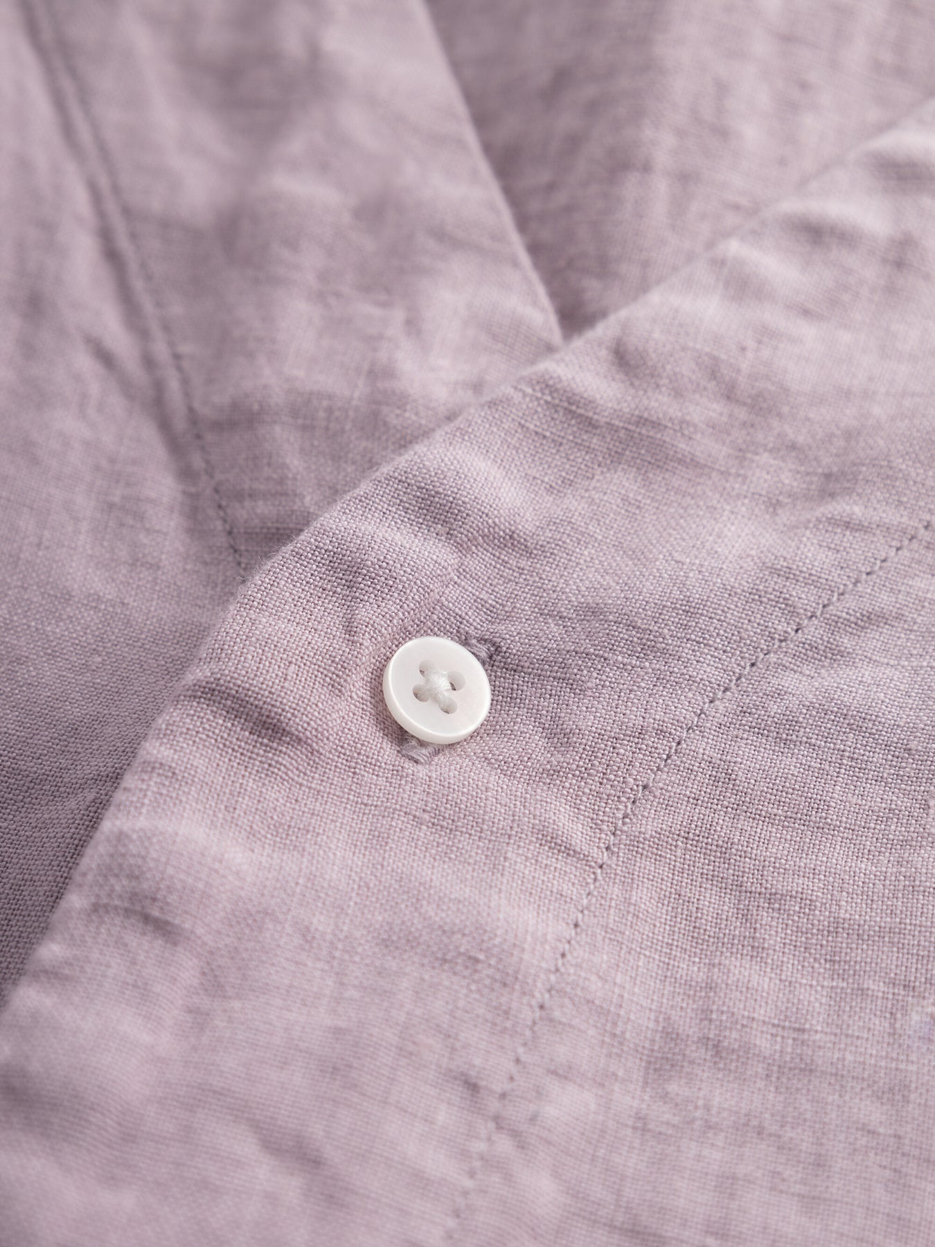 Chemiser lilas en lin bio - baseball linen shirt nirvana