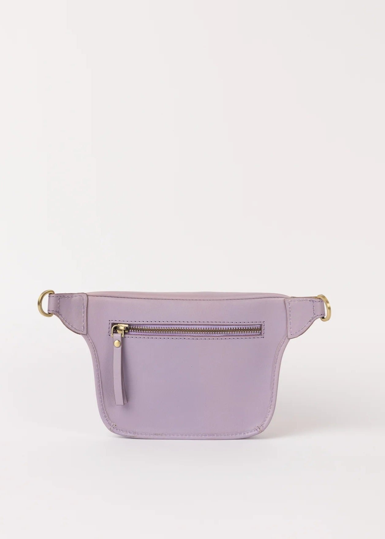 Sac banane en cuir | mauve "beck's bum bag - pale mauve leather"