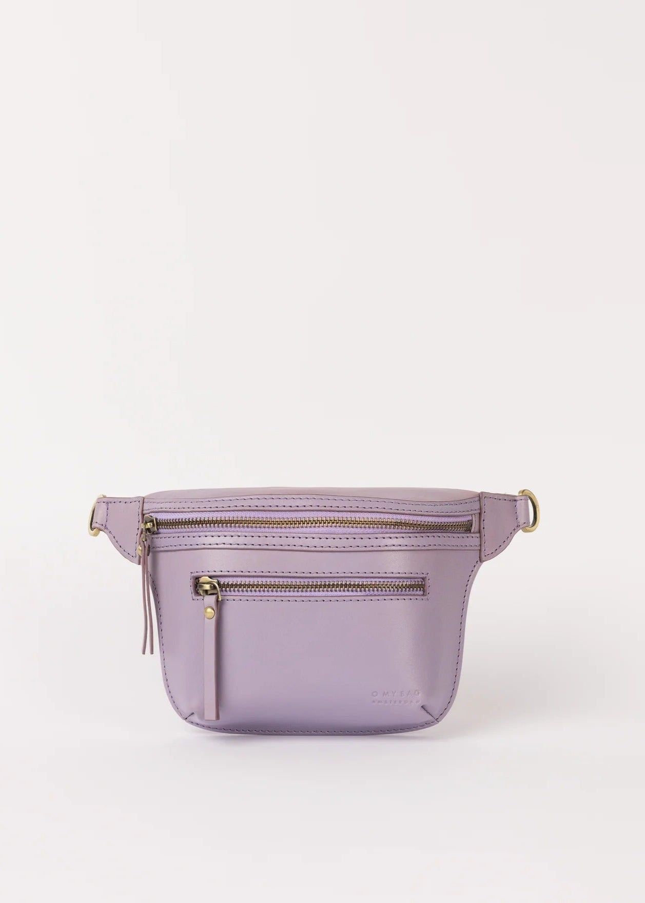 Sac banane en cuir | mauve "beck's bum bag - pale mauve leather"
