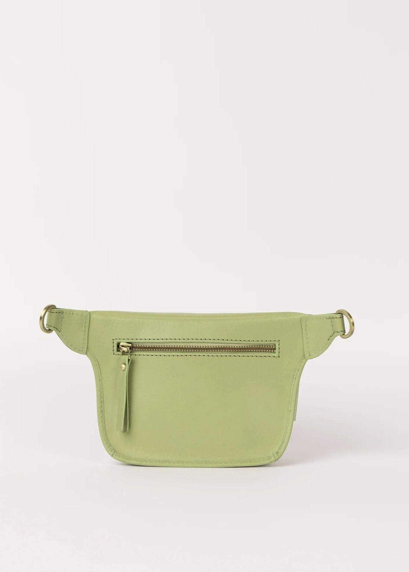Sac banane en cuir | vert "beck's bum bag - tea green"