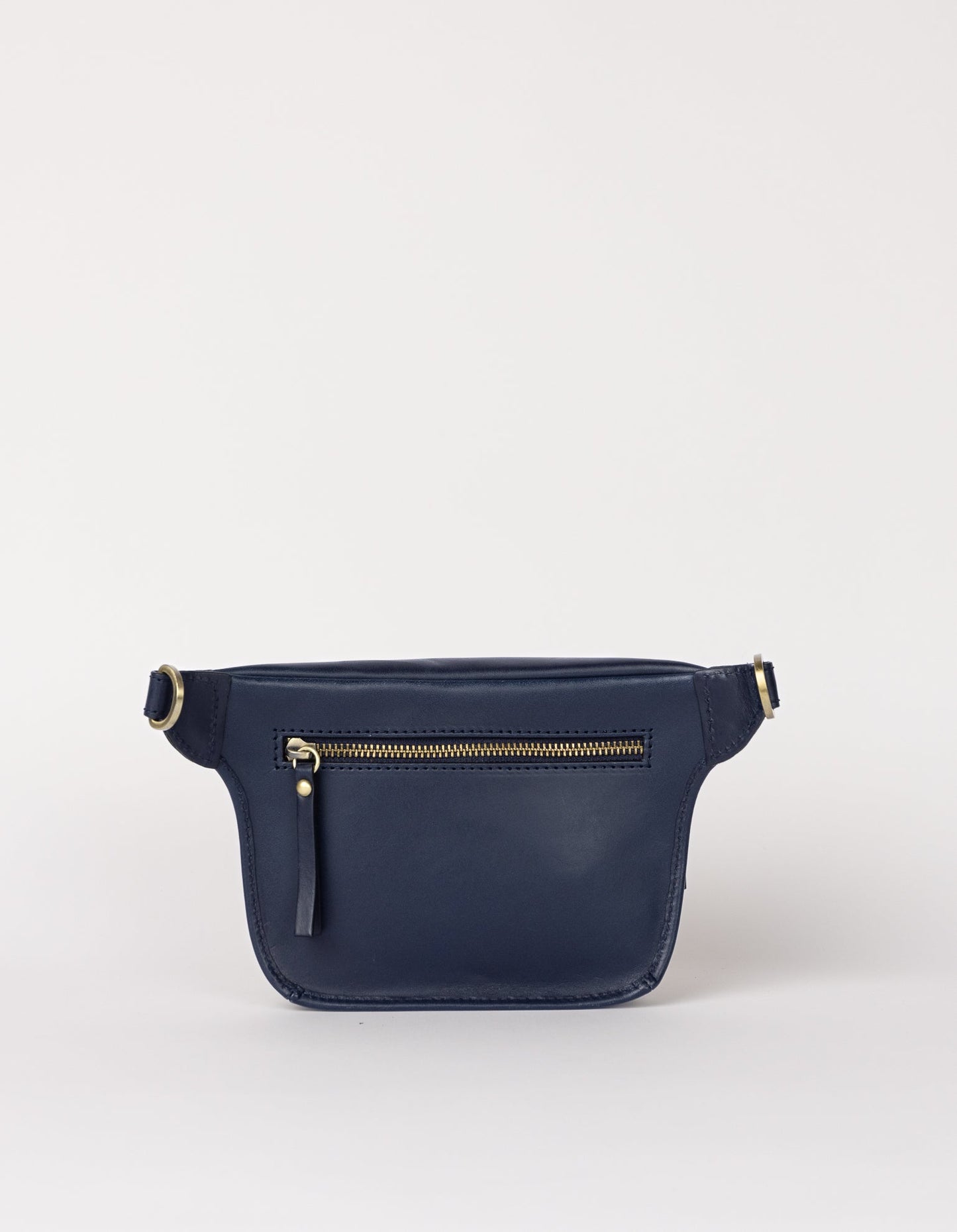 Sac à main en cuir | bleu "beck's bum bag - midnight blue classic leather"