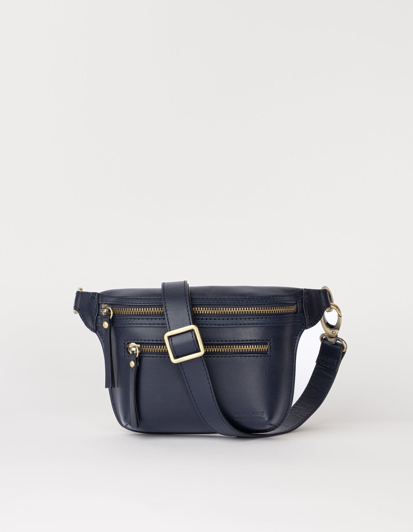 Sac à main en cuir | bleu "beck's bum bag - midnight blue classic leather"