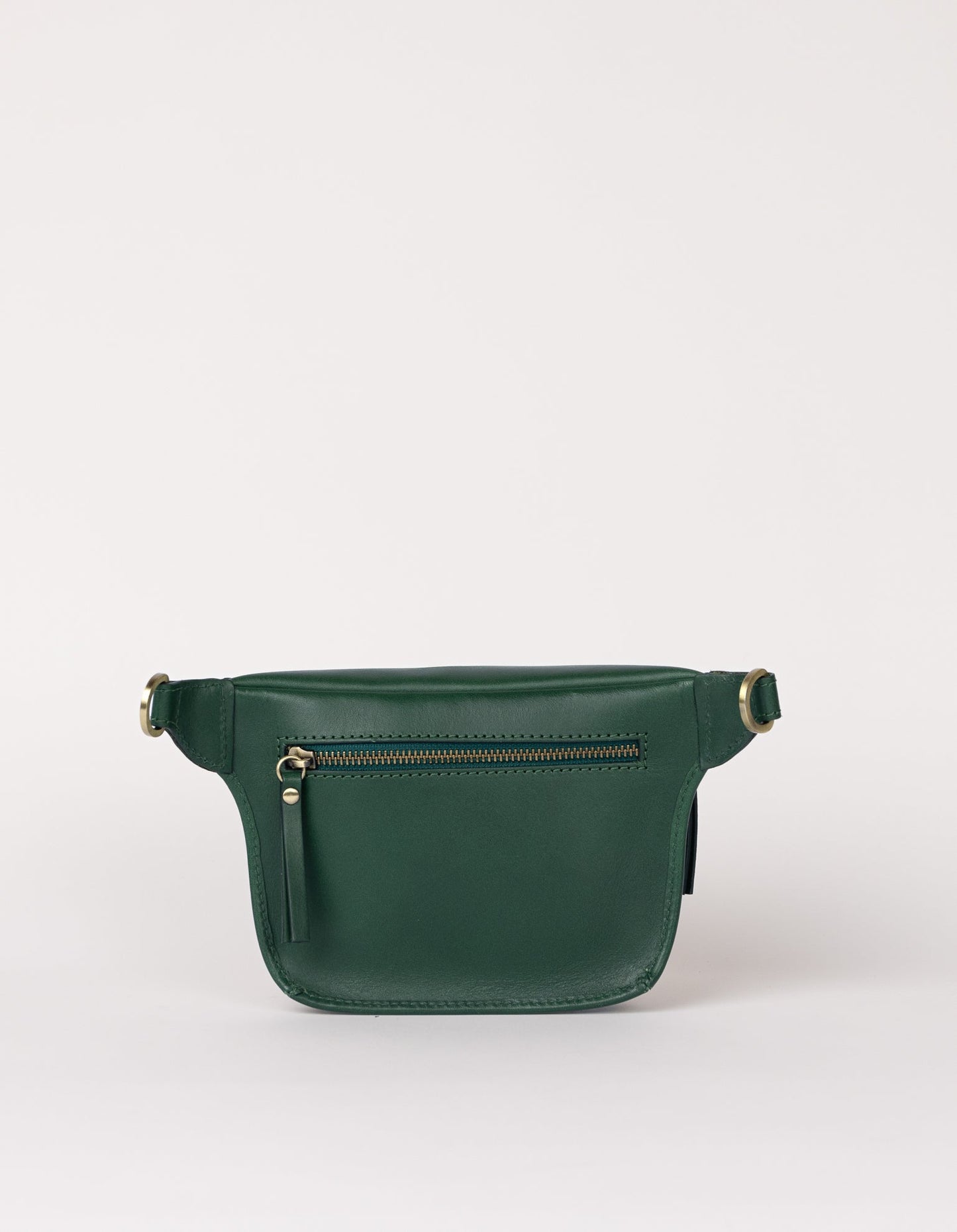 Sac à main en cuir | vert "beck's bum bag - pine green classic leather"