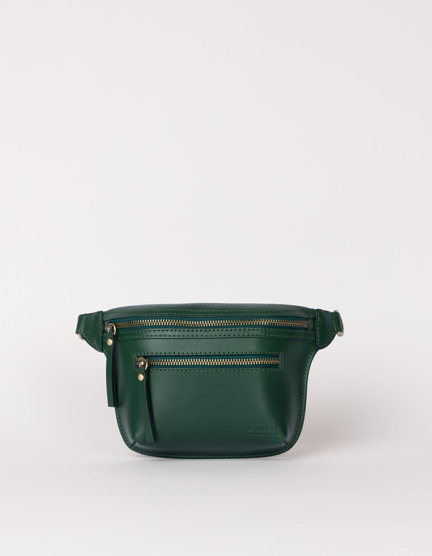 Sac à main en cuir | vert "beck's bum bag - pine green classic leather"