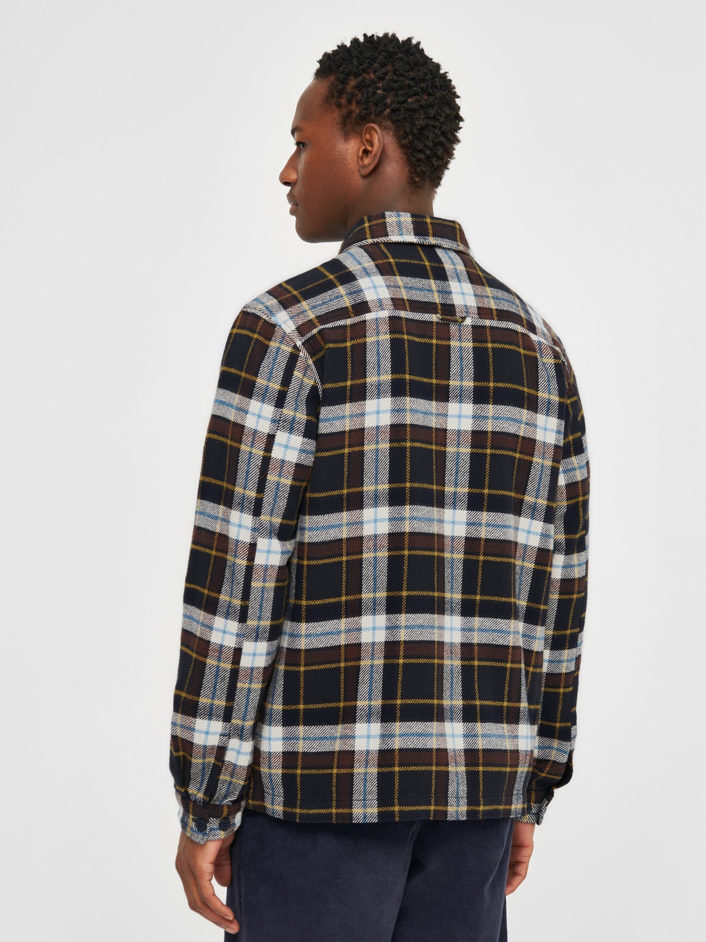 Surchemise à carreaux en coton bio | multicolore "big checked heavy flannel overshirt"