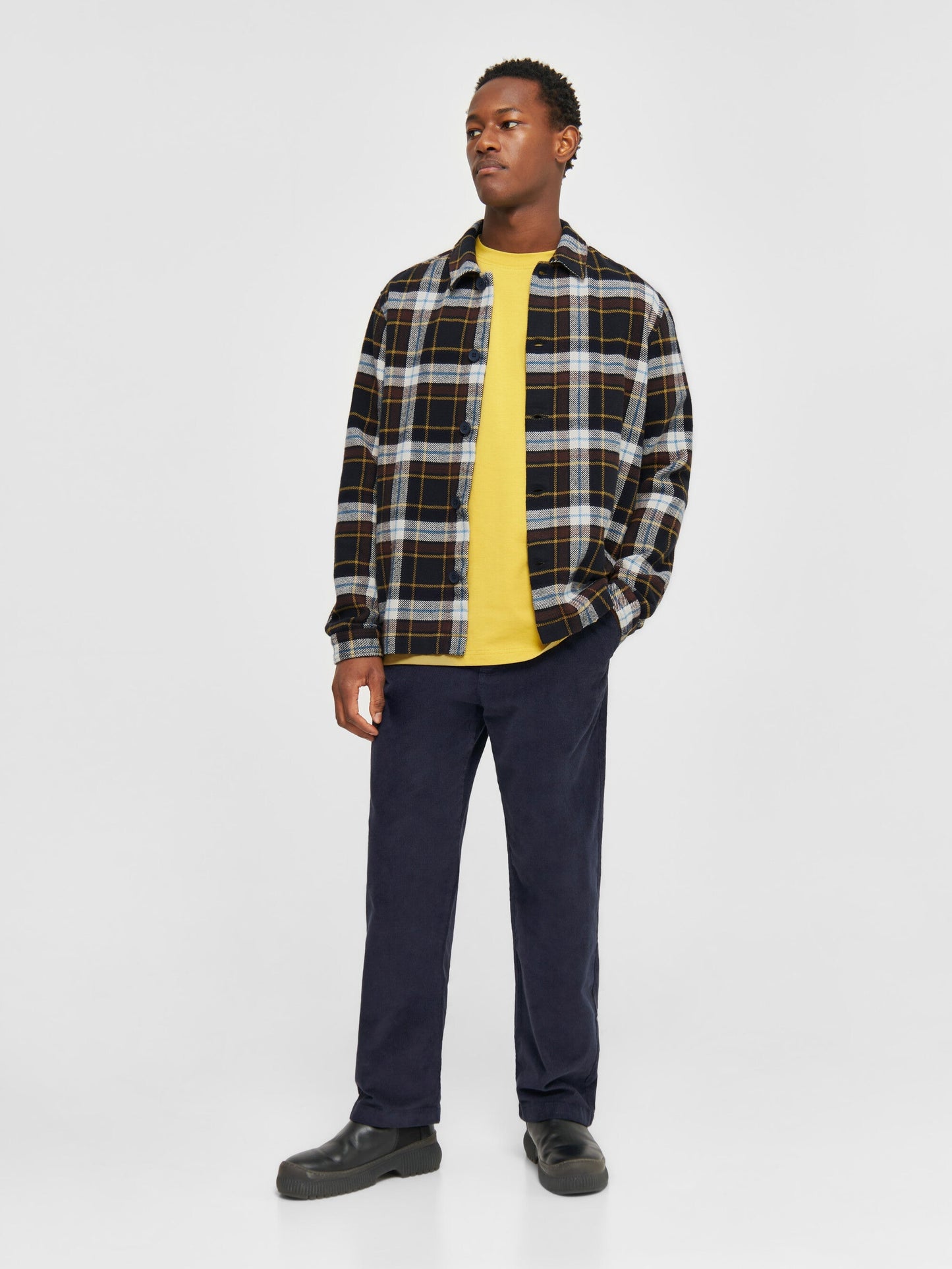 Surchemise à carreaux en coton bio | multicolore "big checked heavy flannel overshirt"