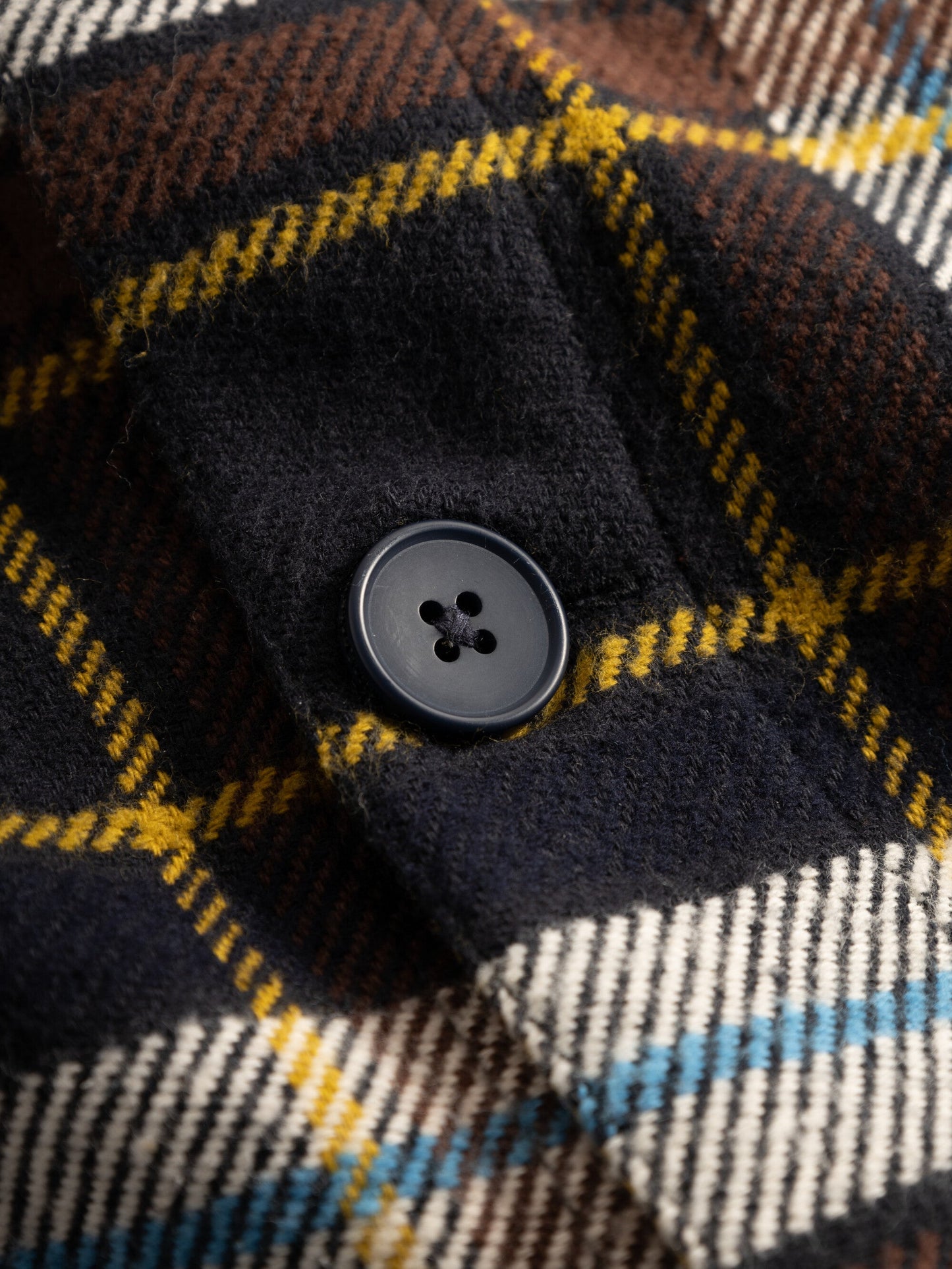 Surchemise à carreaux en coton bio | multicolore "big checked heavy flannel overshirt"